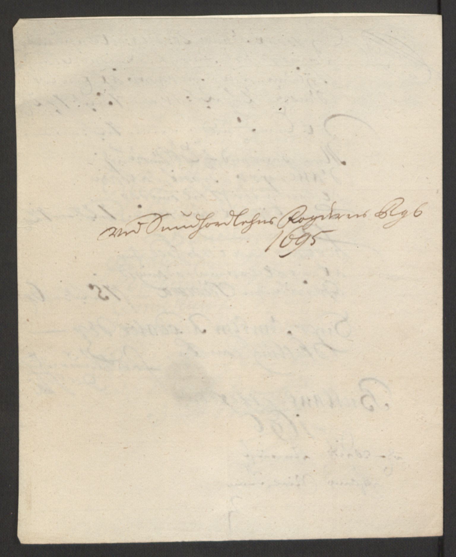 Rentekammeret inntil 1814, Reviderte regnskaper, Fogderegnskap, RA/EA-4092/R48/L2976: Fogderegnskap Sunnhordland og Hardanger, 1695-1696, p. 92