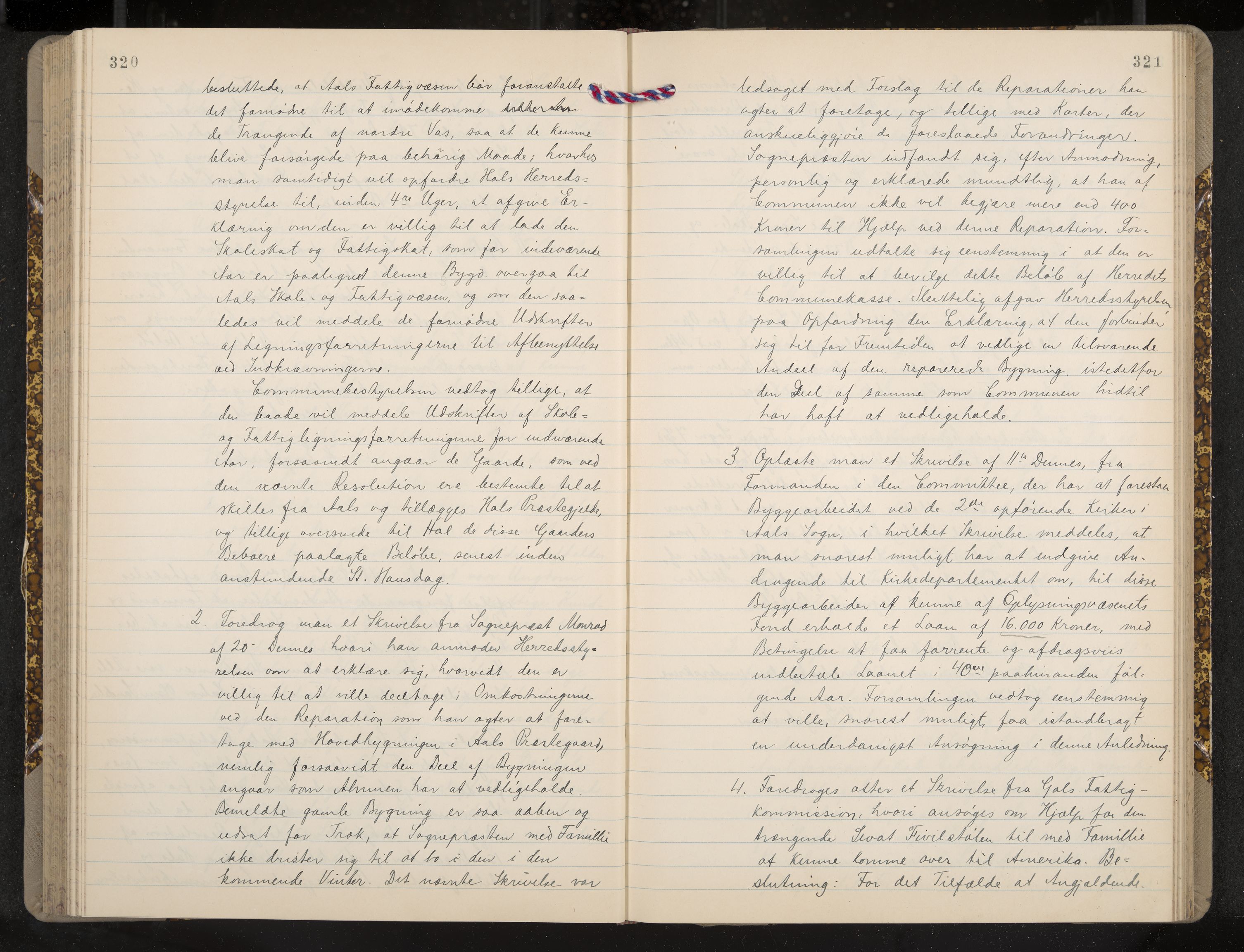 Ål formannskap og sentraladministrasjon, IKAK/0619021/A/Aa/L0003: Utskrift av møtebok, 1864-1880, p. 320-321