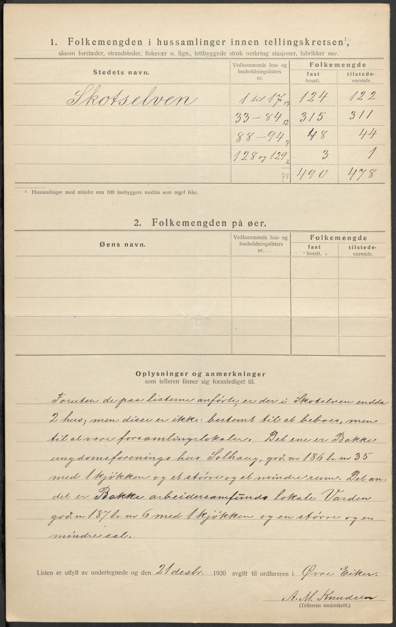 SAKO, 1920 census for Øvre Eiker, 1920, p. 18