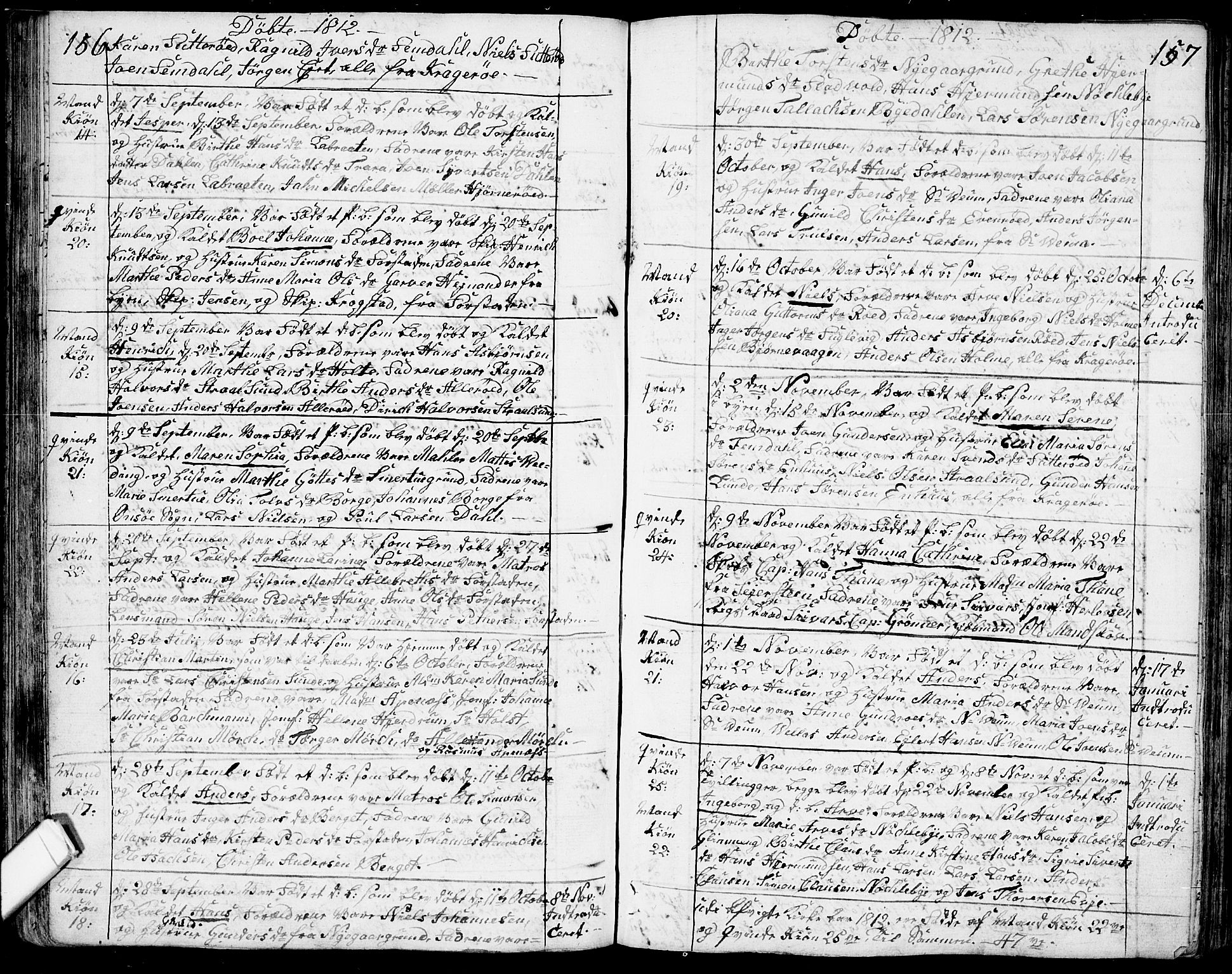 Glemmen prestekontor Kirkebøker, SAO/A-10908/F/Fa/L0003: Parish register (official) no. 3, 1803-1815, p. 156-157