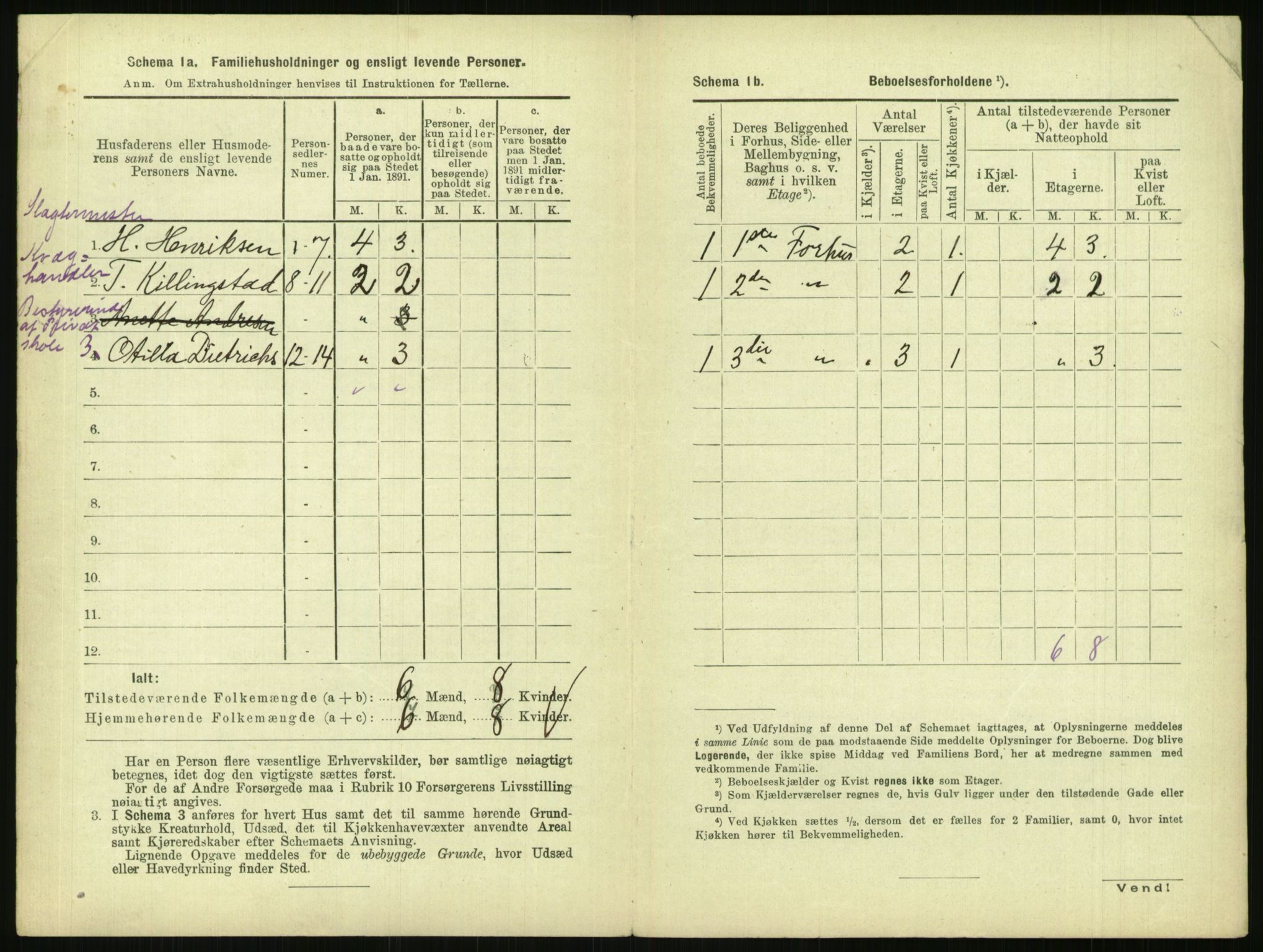 RA, 1891 census for 0301 Kristiania, 1891, p. 128304