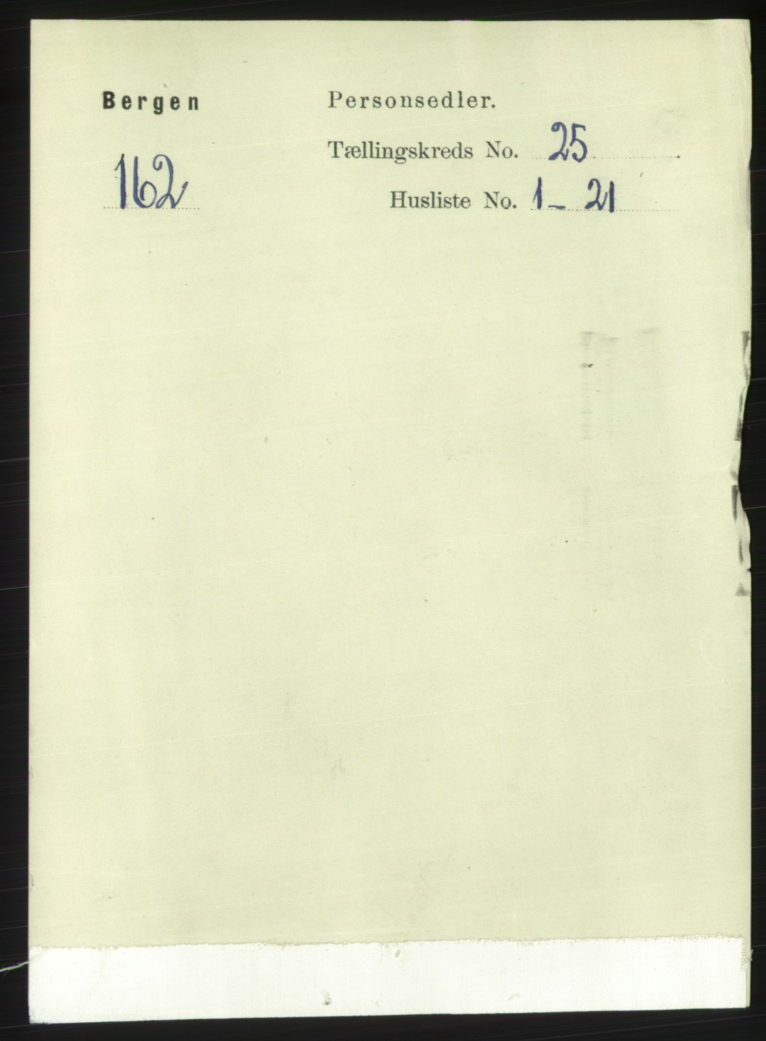 RA, 1891 Census for 1301 Bergen, 1891, p. 33242