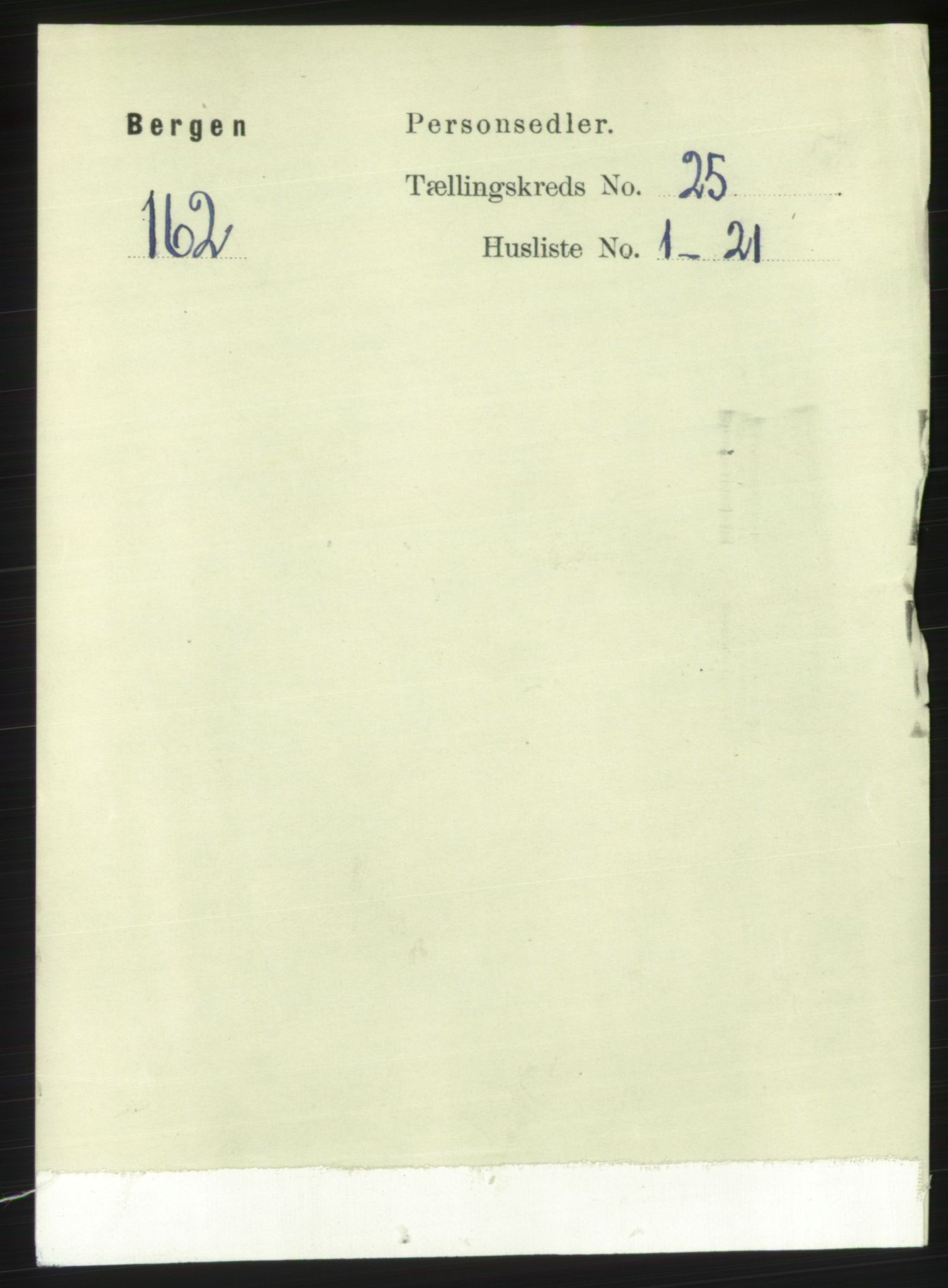 RA, 1891 Census for 1301 Bergen, 1891, p. 33242