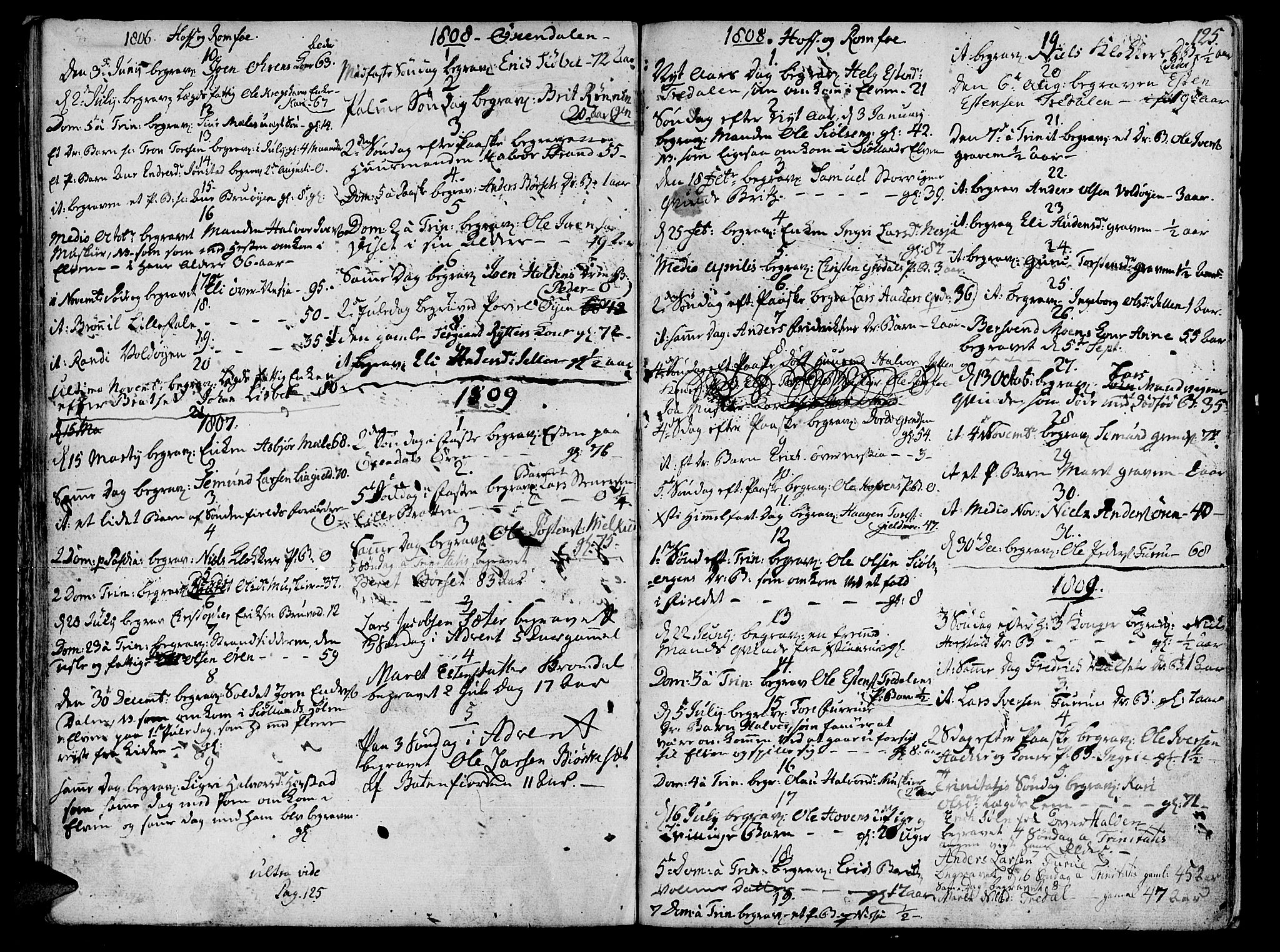 Ministerialprotokoller, klokkerbøker og fødselsregistre - Møre og Romsdal, AV/SAT-A-1454/590/L1008: Parish register (official) no. 590A02, 1794-1820, p. 125
