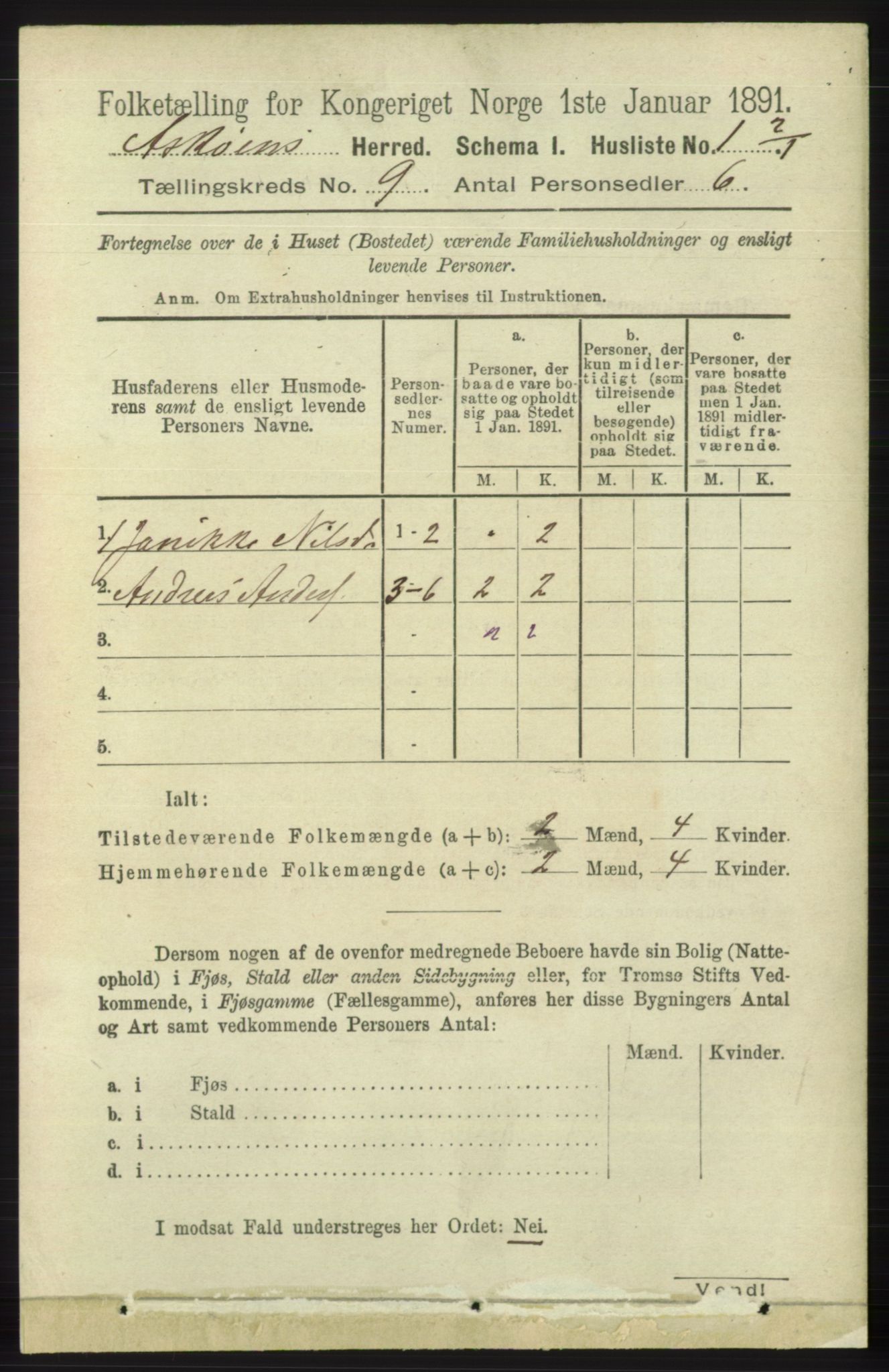 RA, 1891 census for 1247 Askøy, 1891, p. 5893