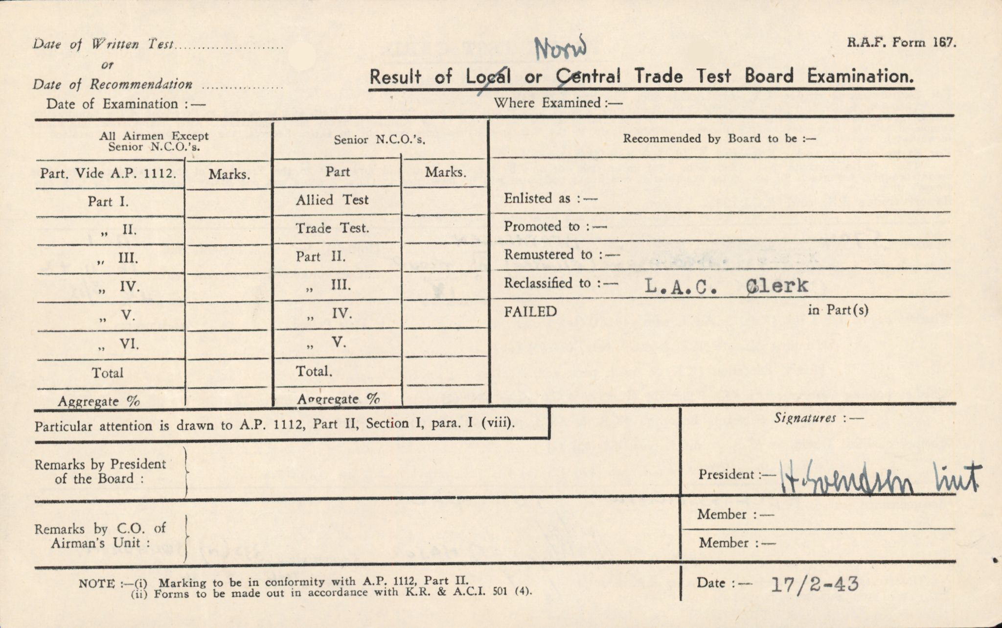 Forsvaret, Rygge hovedflystasjon, AV/RA-RAFA-2298/P/Pd/L0039: Andersen, Gunnar Bjarne - Coward, Christian - f. 1916, 1916, p. 456