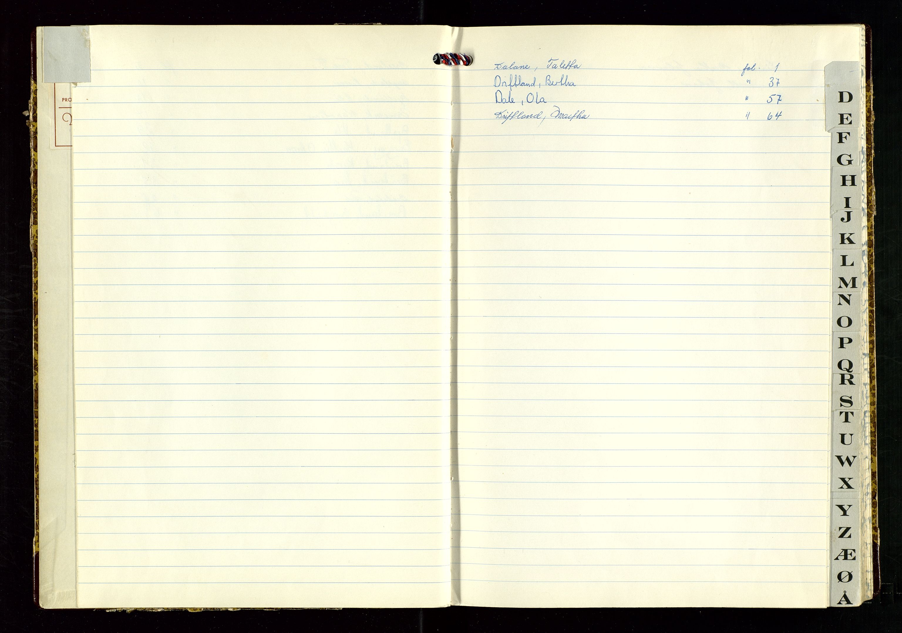Hjelmeland lensmannskontor, AV/SAST-A-100439/Ggb/L0007: "Dødsfallprotokoll", 1969-1972