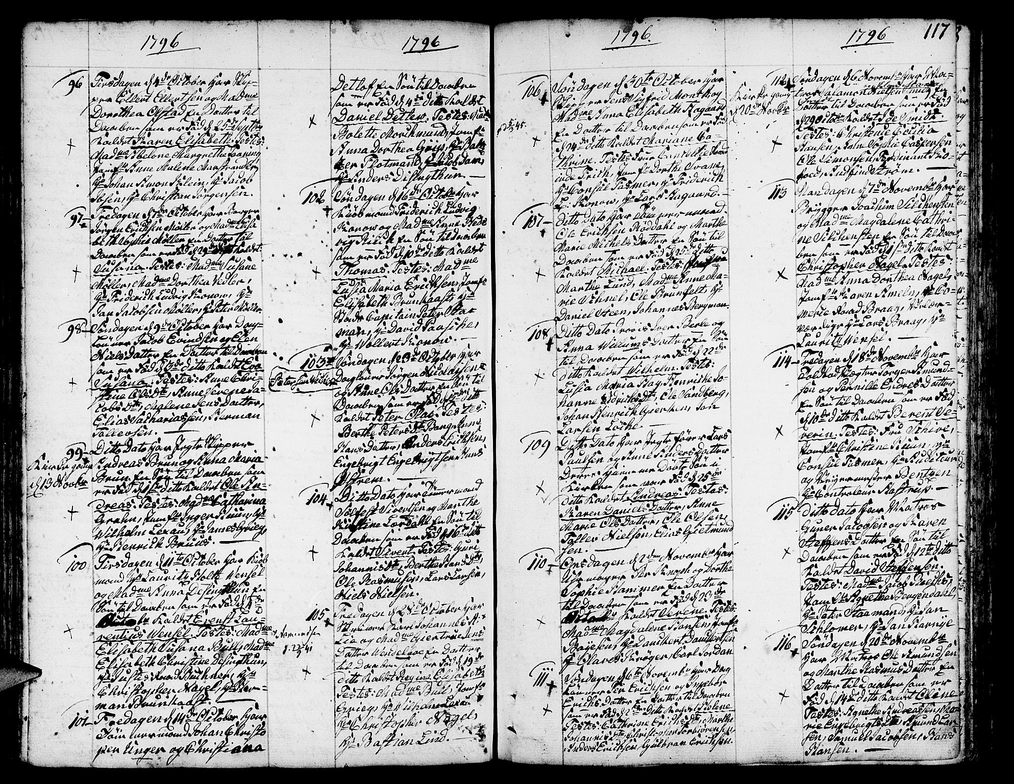 Nykirken Sokneprestembete, SAB/A-77101/H/Haa/L0005: Parish register (official) no. A 5, 1775-1808, p. 117
