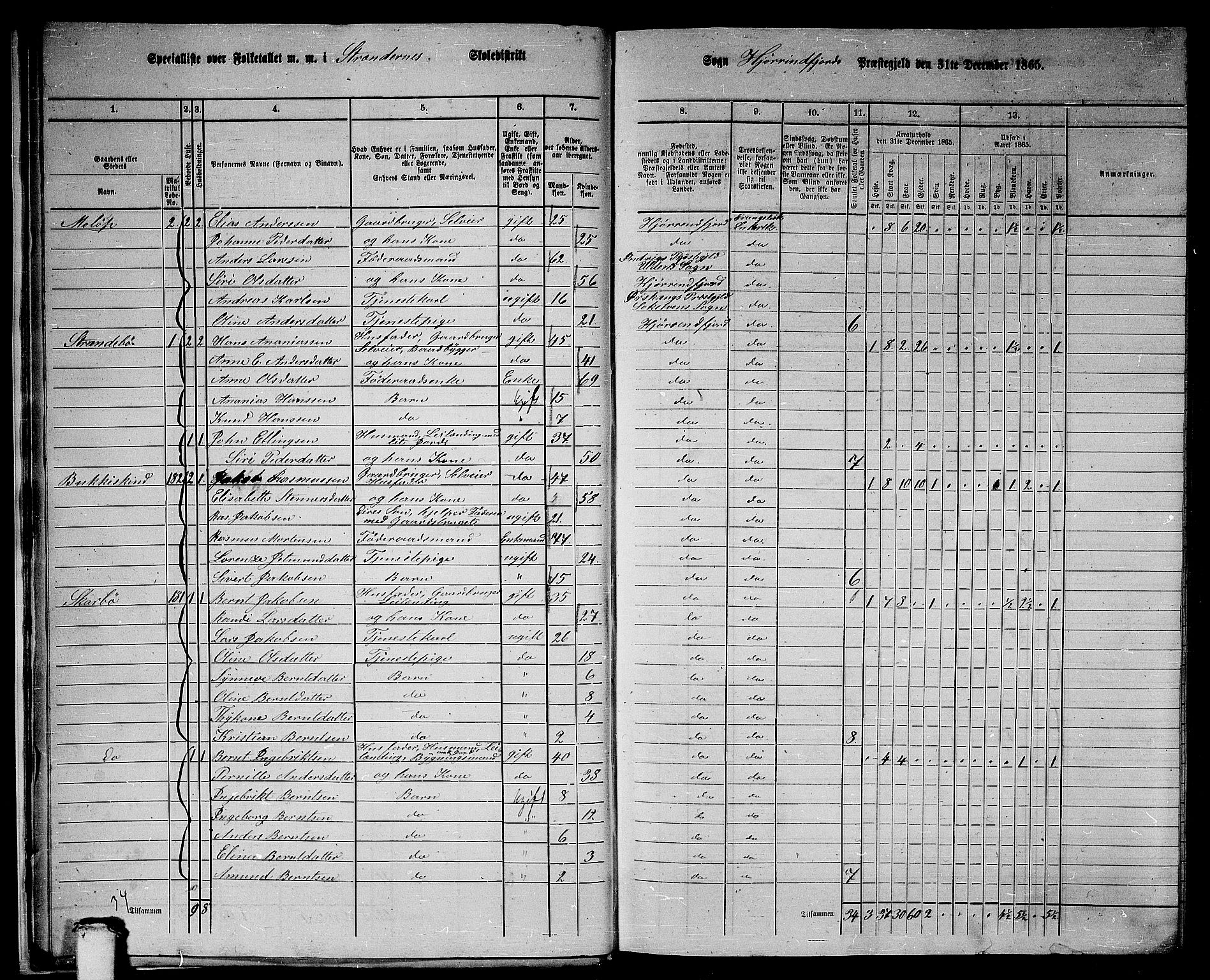 RA, 1865 census for Hjørundfjord, 1865, p. 12