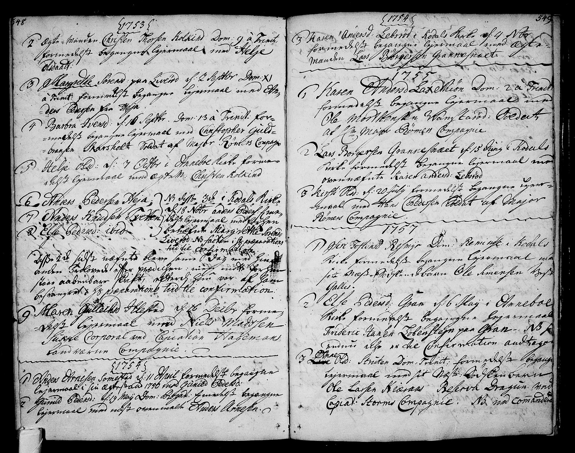 Andebu kirkebøker, AV/SAKO-A-336/F/Fa/L0002: Parish register (official) no. 2, 1733-1802, p. 548-549