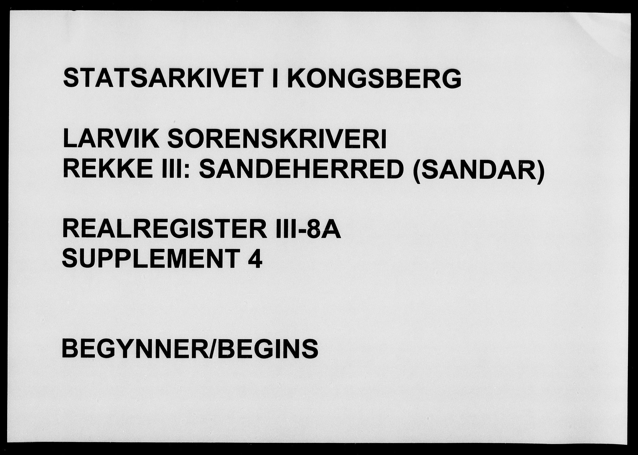 Larvik sorenskriveri, SAKO/A-83/G/Gb/Gbd/L0008a: Mortgage register no. III 8a