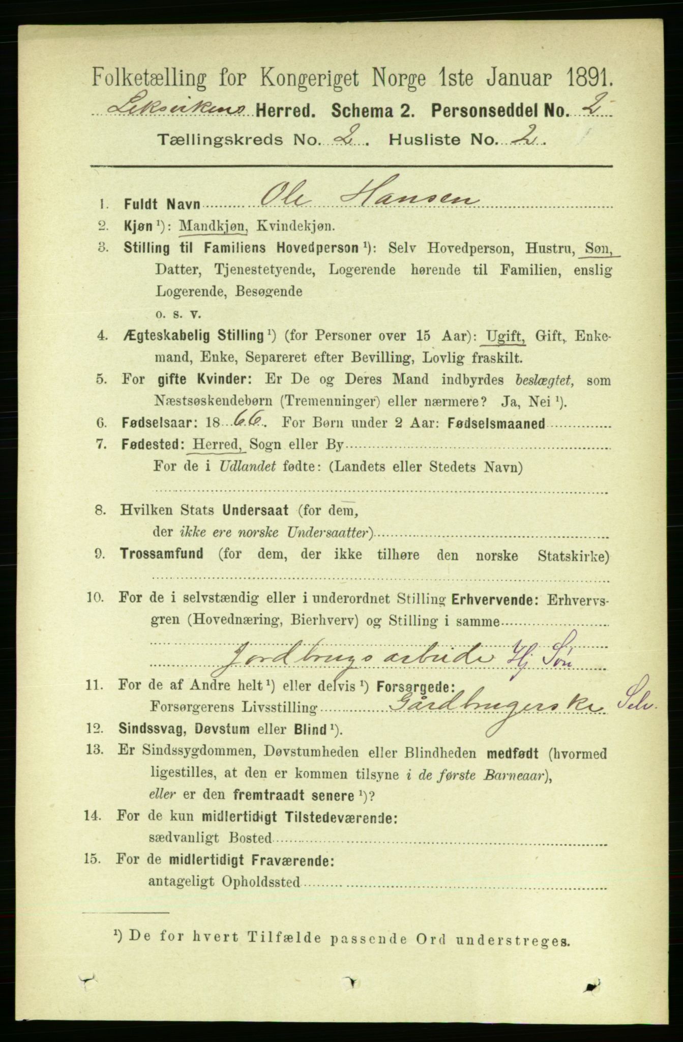 RA, 1891 census for 1718 Leksvik, 1891, p. 684