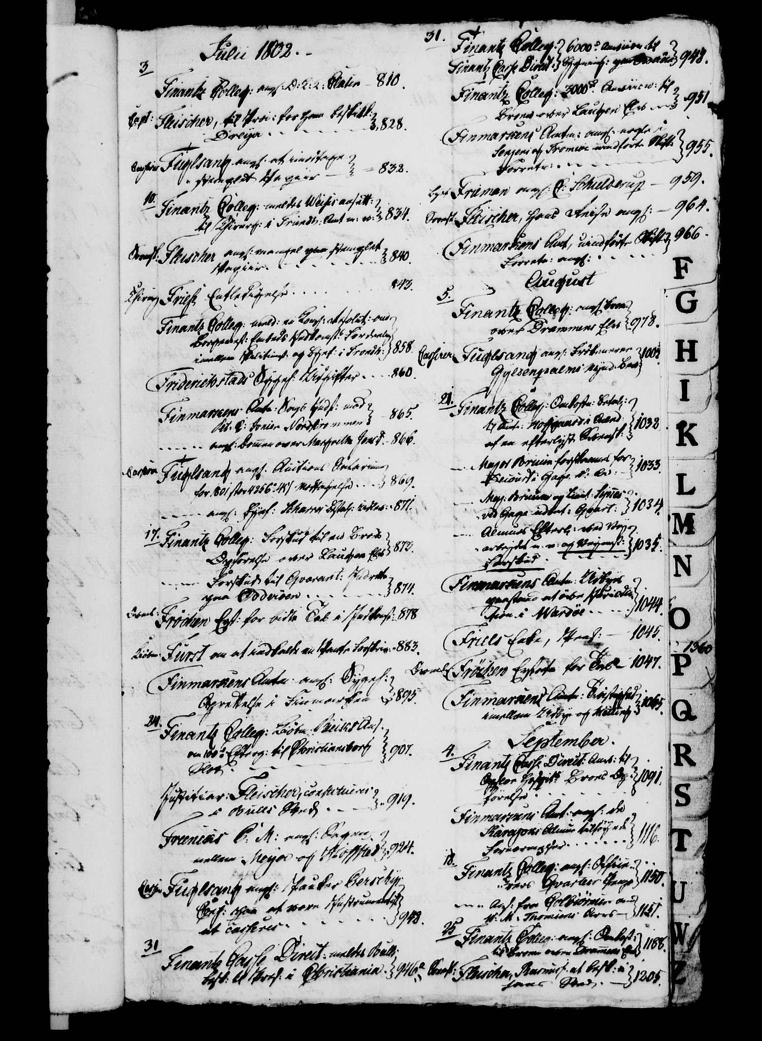 Danske Kanselli 1800-1814, AV/RA-EA-3024/H/Hg/Hga/Hgaa/L0006: Brevbok, 1802