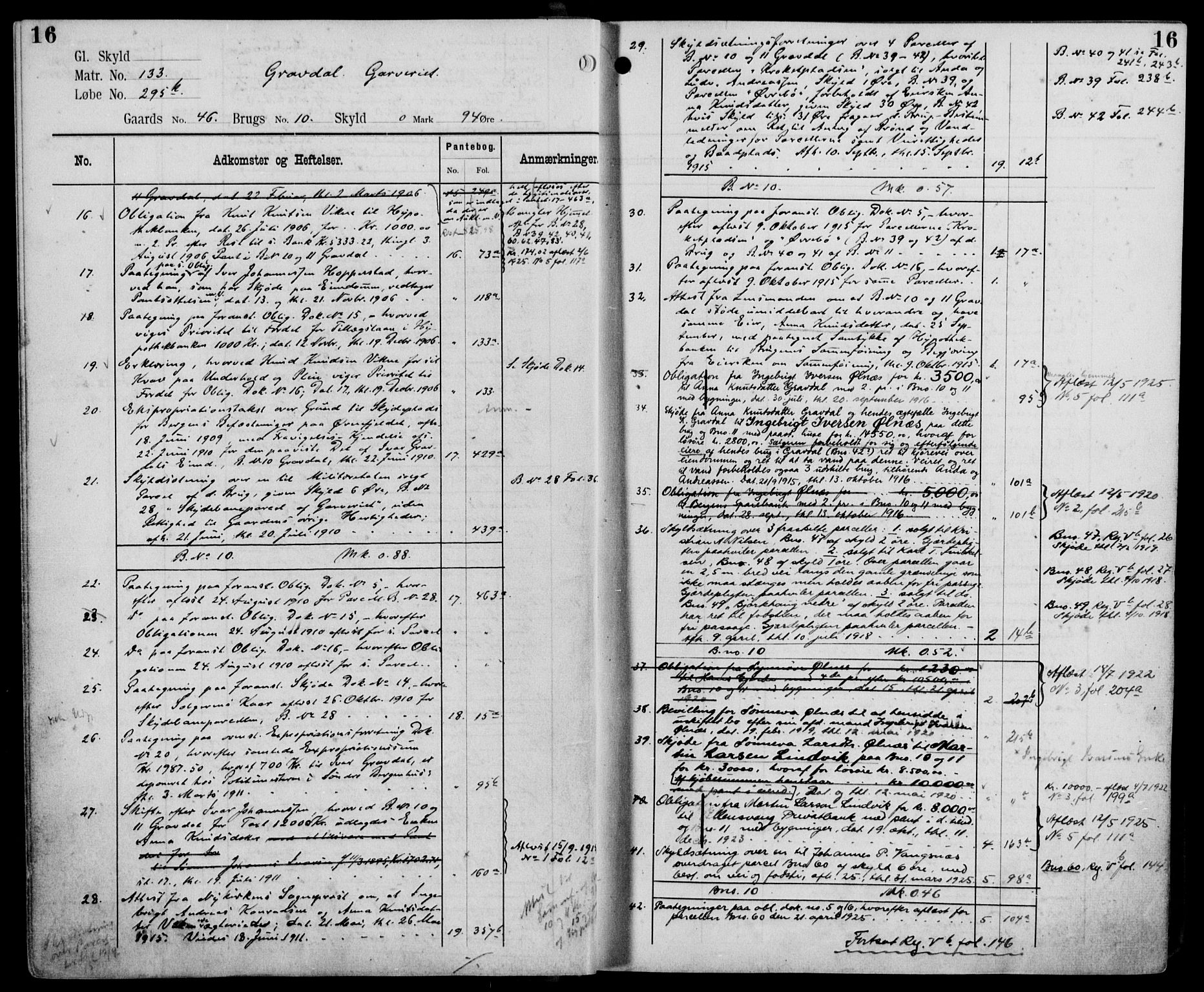 Midhordland sorenskriveri, AV/SAB-A-3001/1/G/Ga/Gab/L0110: Mortgage register no. II.A.b.110, p. 16
