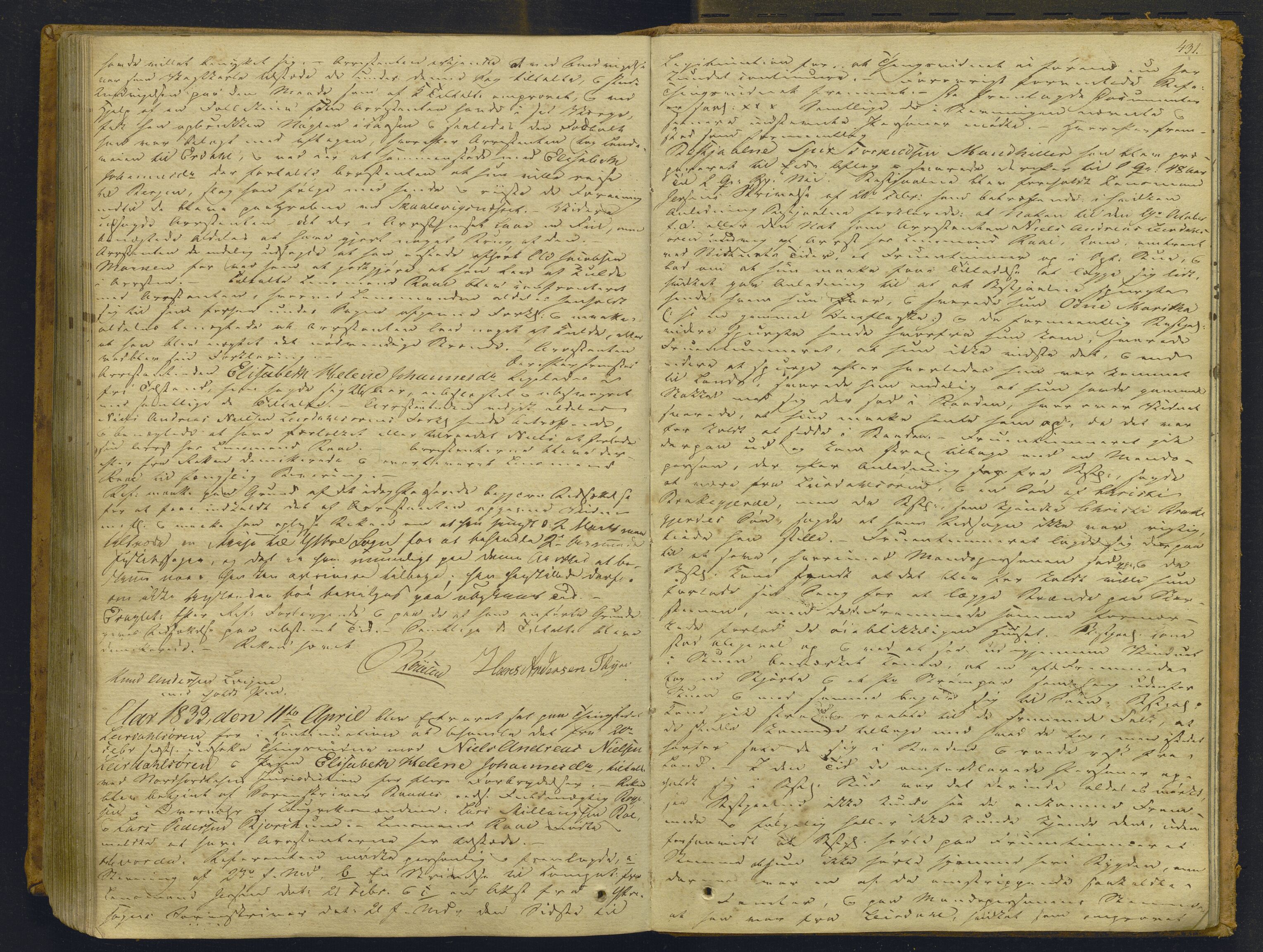 Indre Sogn tingrett, AV/SAB-A-3301/1/F/Fb/Fbc/L0003: Offentlege saker, Ba 3, 1827-1838, p. 430b-431a