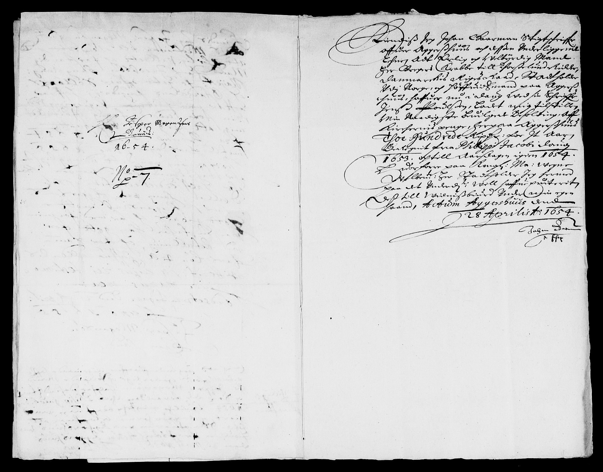 Rentekammeret inntil 1814, Reviderte regnskaper, Lensregnskaper, AV/RA-EA-5023/R/Rb/Rba/L0226: Akershus len, 1653-1656