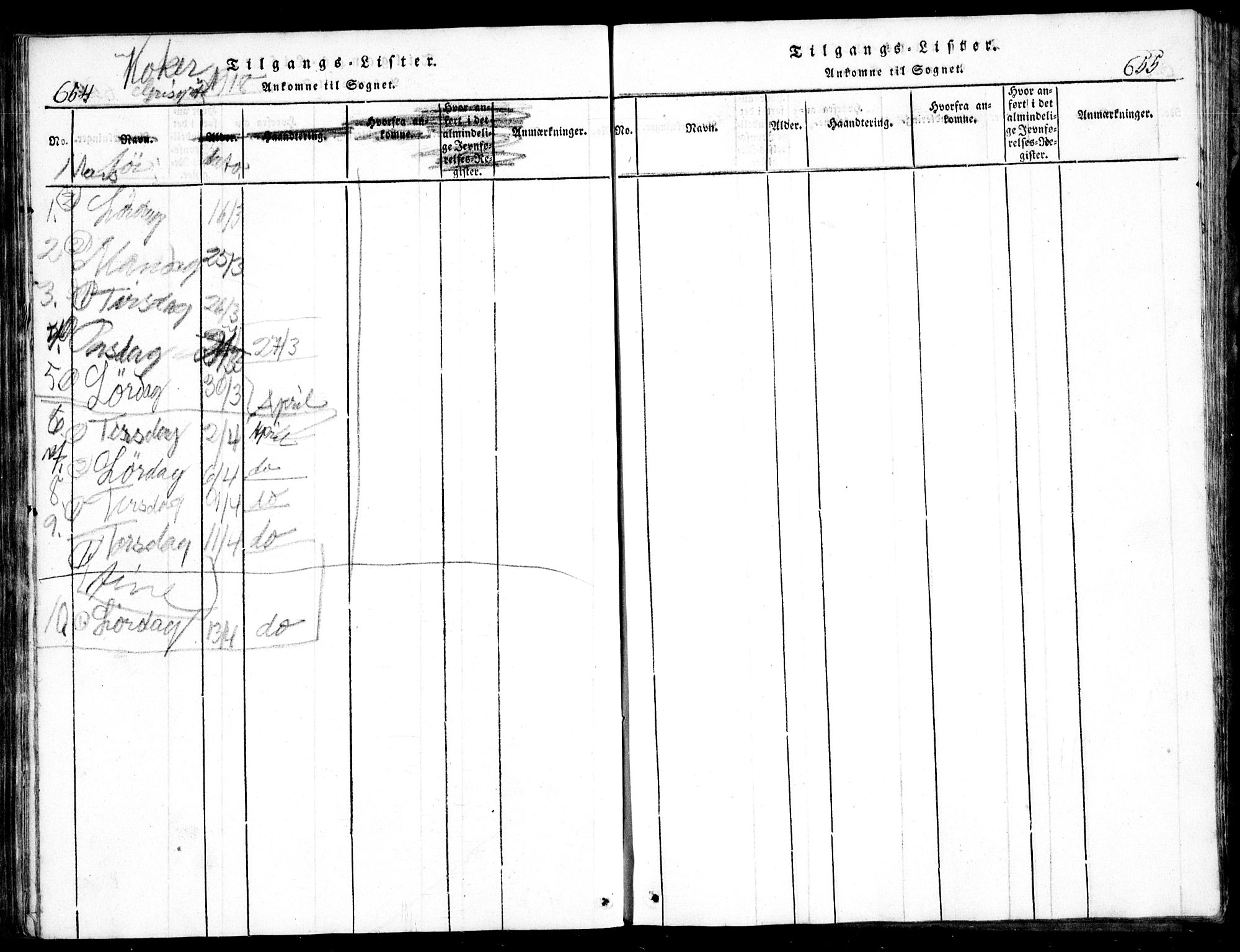 Nesodden prestekontor Kirkebøker, AV/SAO-A-10013/G/Ga/L0001: Parish register (copy) no. I 1, 1814-1847, p. 654-655