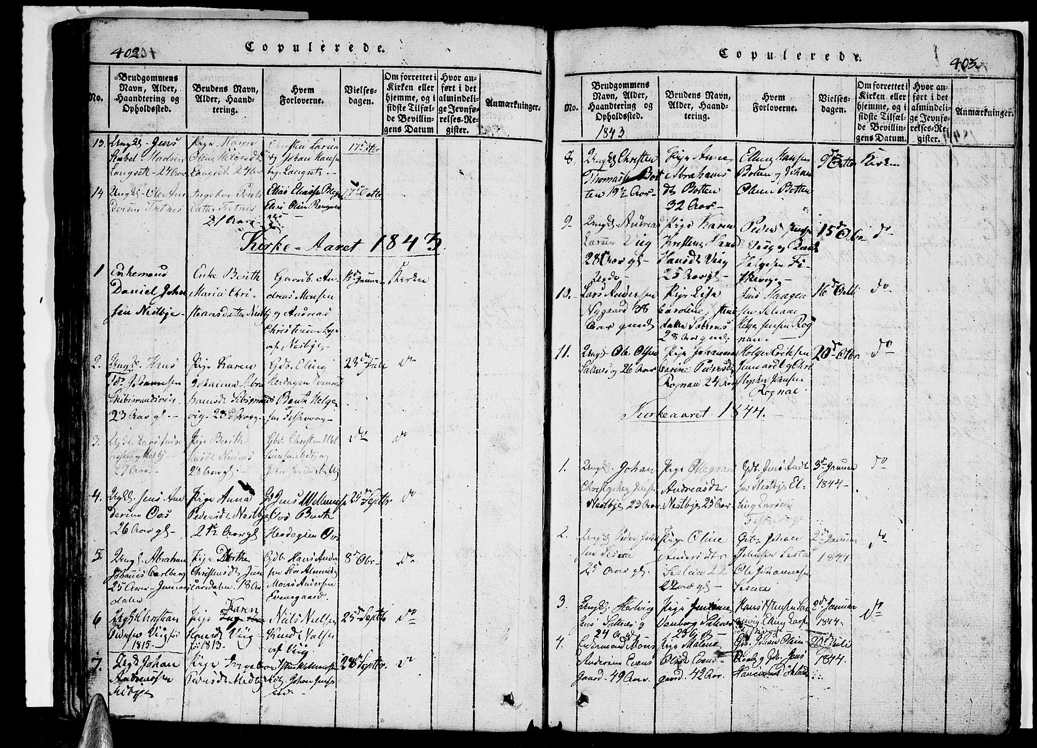 Ministerialprotokoller, klokkerbøker og fødselsregistre - Nordland, SAT/A-1459/847/L0676: Parish register (copy) no. 847C04, 1821-1853, p. 402-403