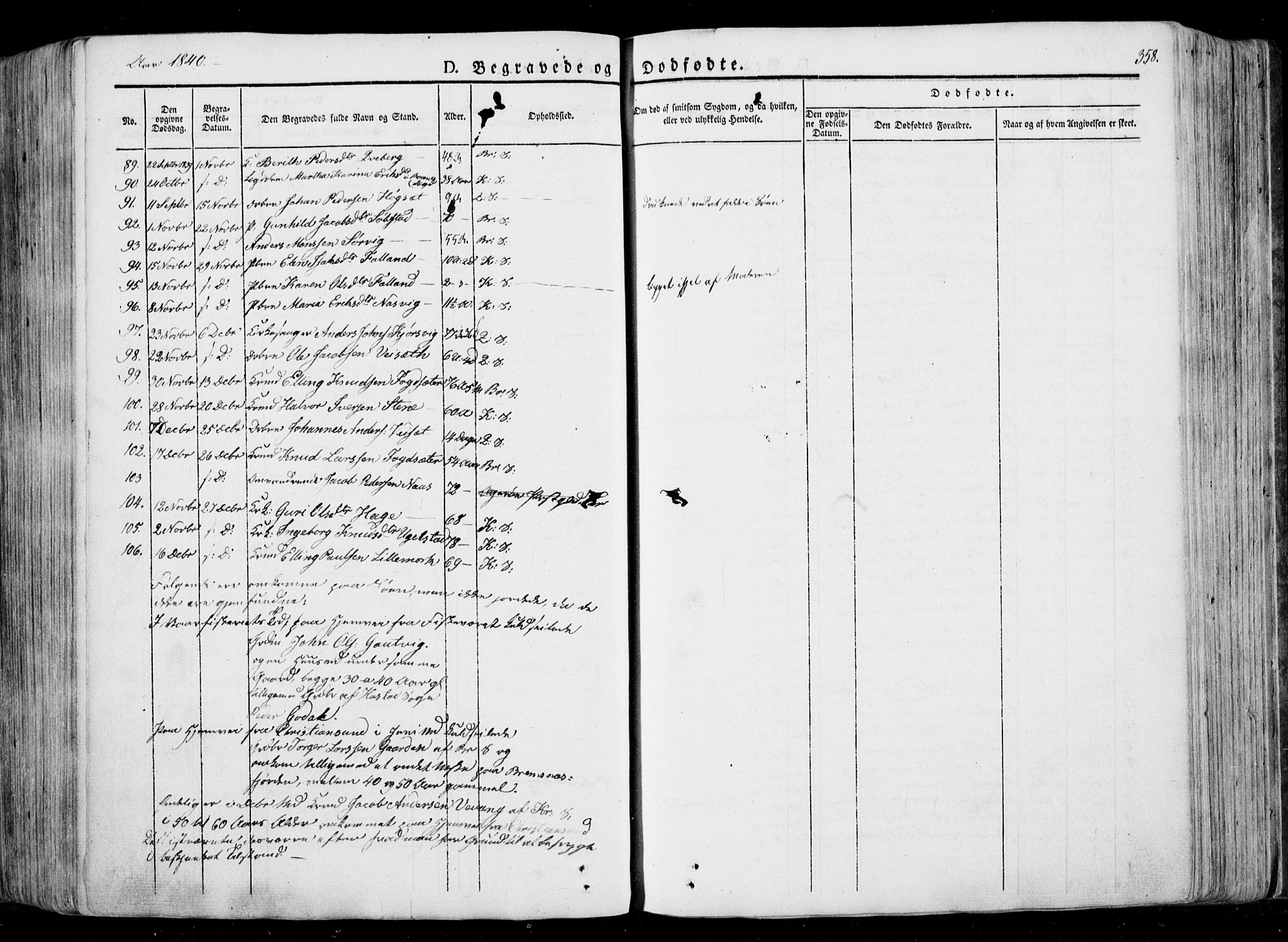 Ministerialprotokoller, klokkerbøker og fødselsregistre - Møre og Romsdal, AV/SAT-A-1454/568/L0803: Parish register (official) no. 568A10, 1830-1853, p. 358