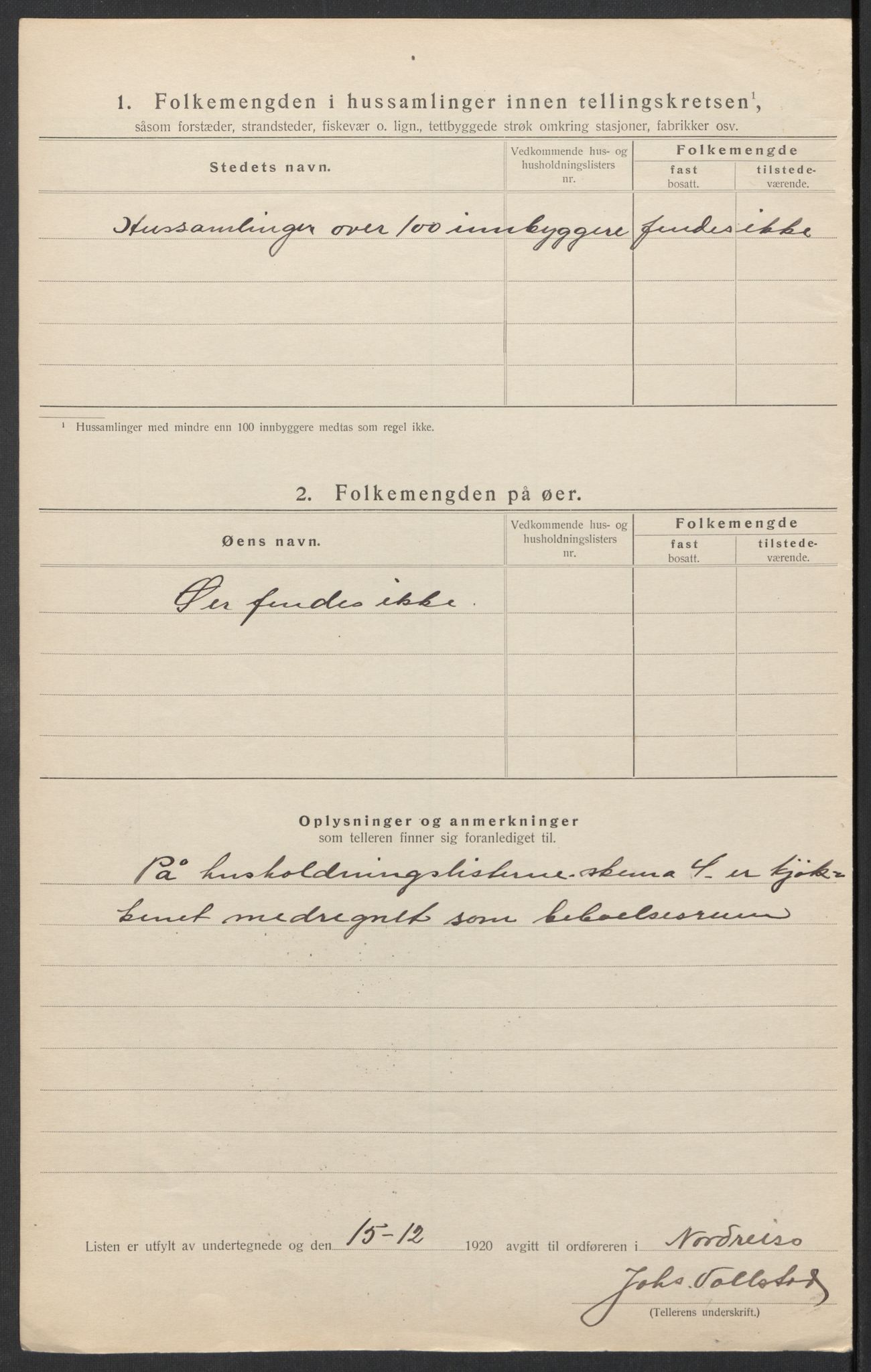 SATØ, 1920 census for Nordreisa, 1920, p. 11