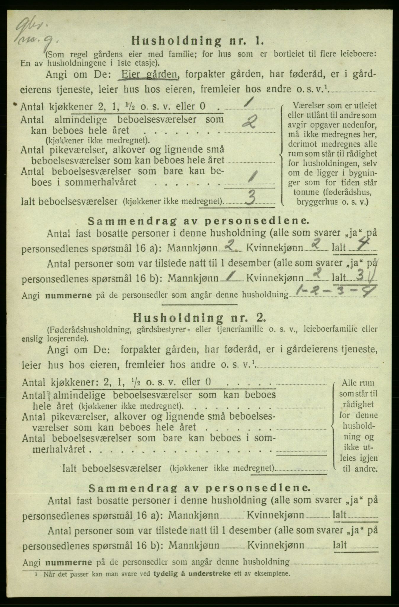 SAB, 1920 census for Skånevik, 1920, p. 1605