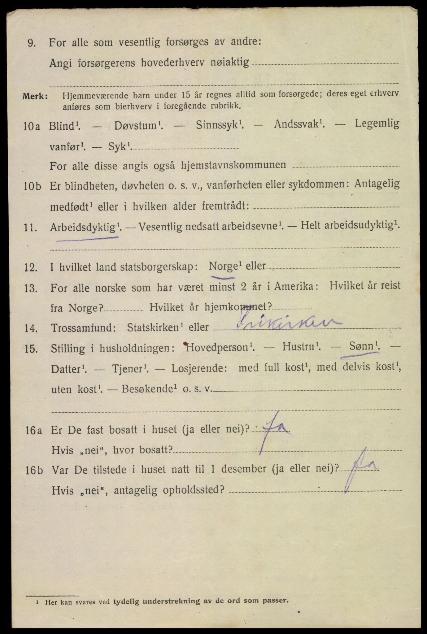 SAK, 1920 census for Kristiansand, 1920, p. 28472