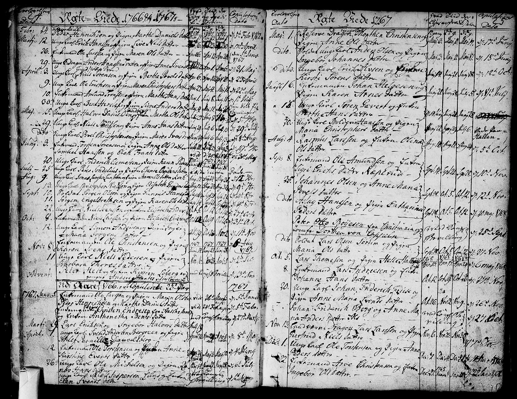 Bragernes kirkebøker, SAKO/A-6/F/Fa/L0005: Parish register (official) no. I 5, 1759-1781, p. 24-25