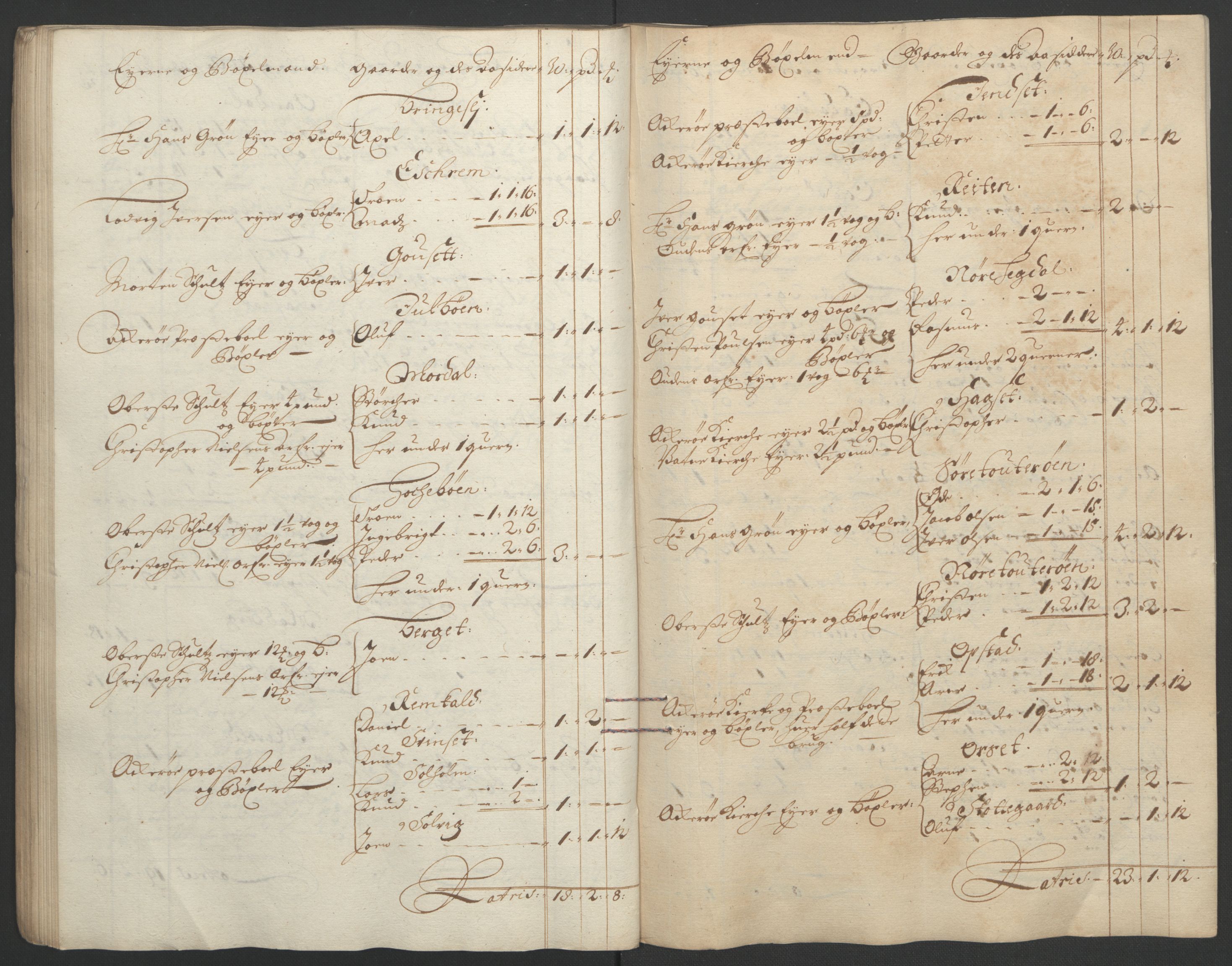 Rentekammeret inntil 1814, Reviderte regnskaper, Fogderegnskap, RA/EA-4092/R55/L3652: Fogderegnskap Romsdal, 1695-1696, p. 210