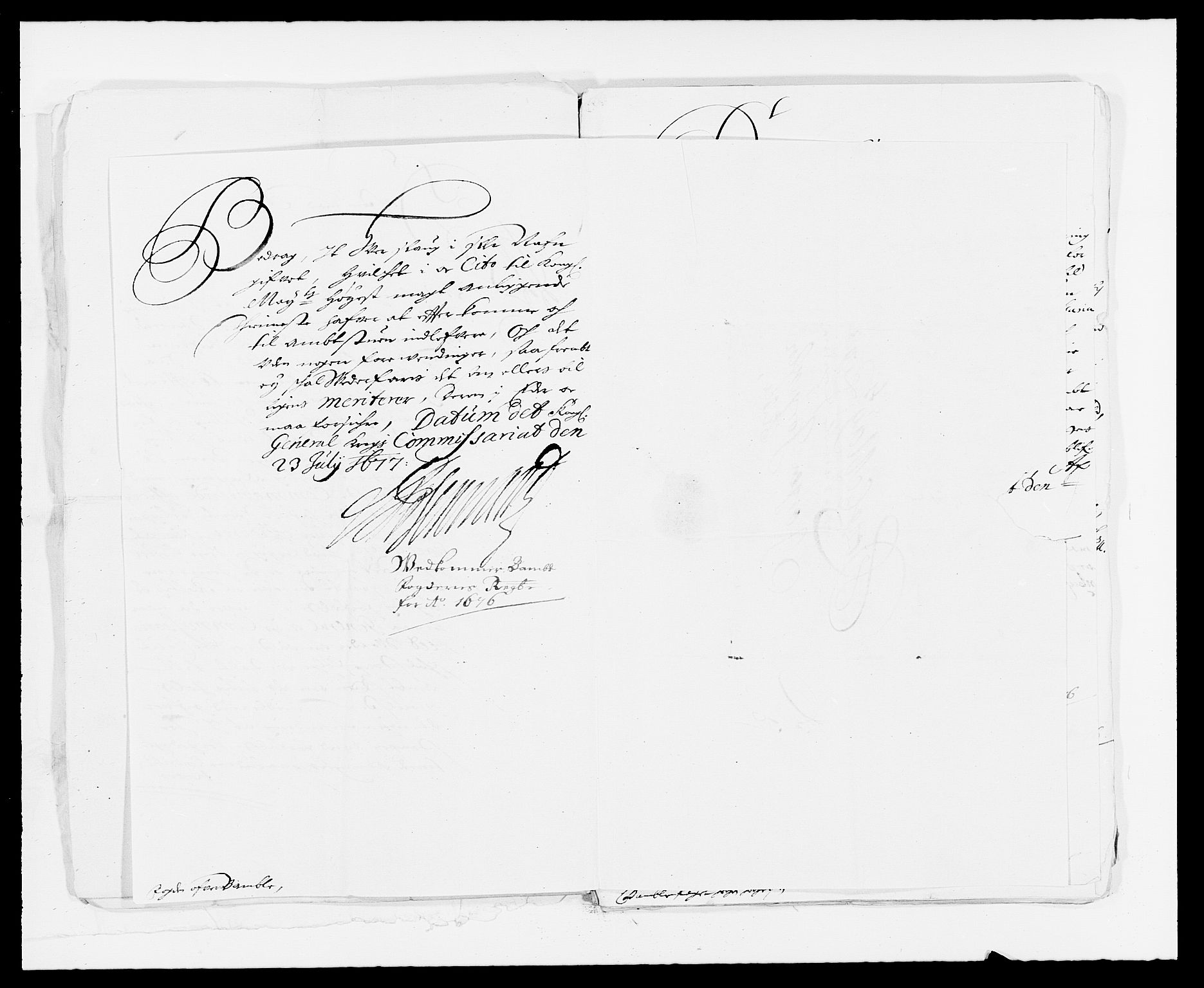 Rentekammeret inntil 1814, Reviderte regnskaper, Fogderegnskap, AV/RA-EA-4092/R34/L2043: Fogderegnskap Bamble, 1676-1677, p. 202