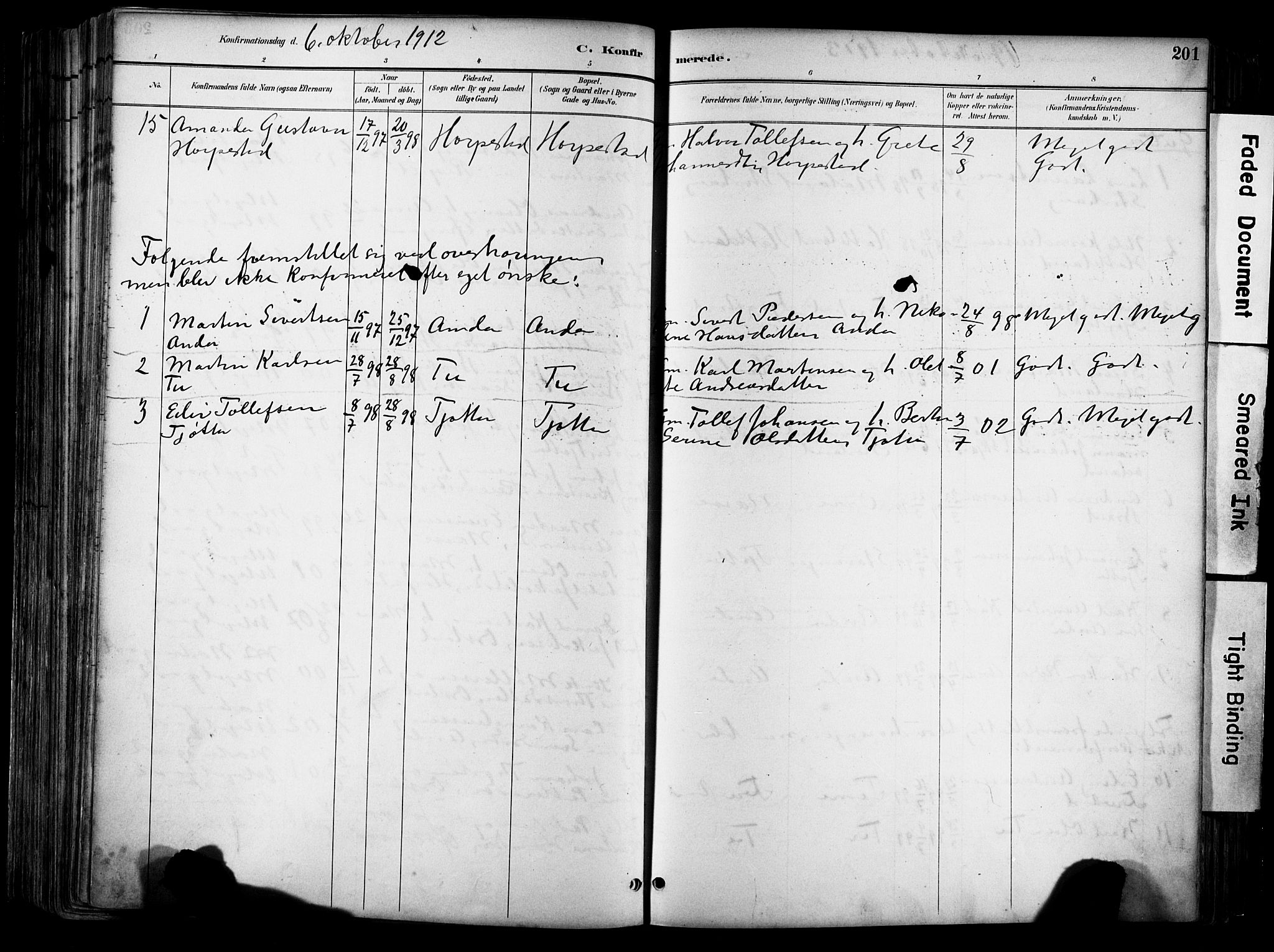 Klepp sokneprestkontor, AV/SAST-A-101803/001/3/30BA/L0009: Parish register (official) no. A 7, 1886-1915, p. 201