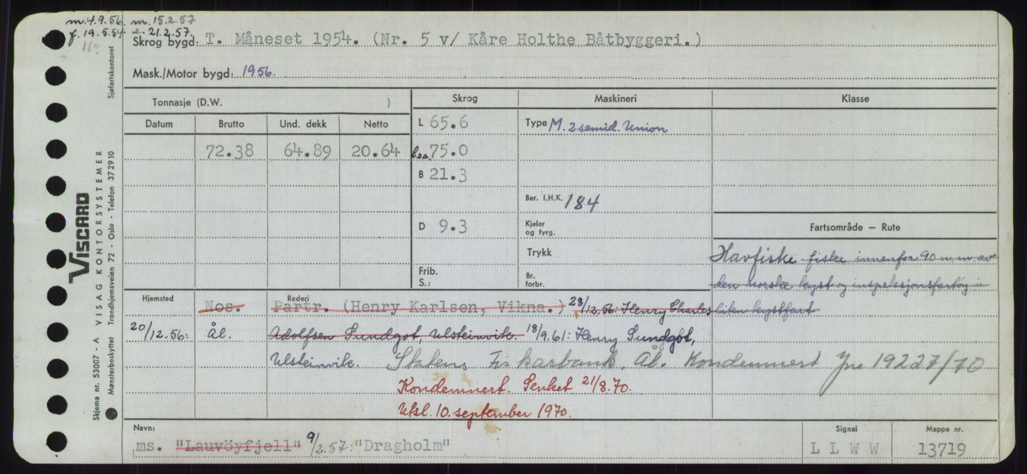 Sjøfartsdirektoratet med forløpere, Skipsmålingen, AV/RA-S-1627/H/Hd/L0008: Fartøy, C-D, p. 617