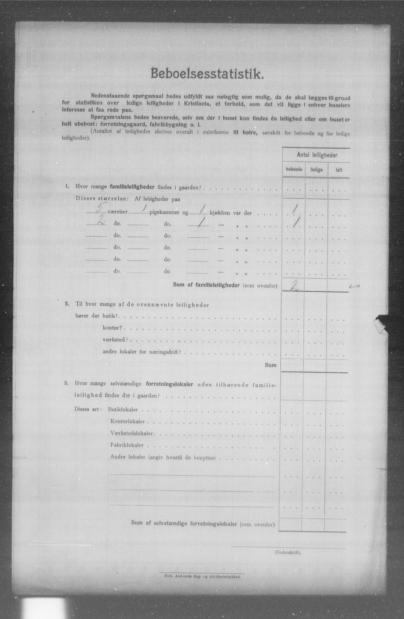 OBA, Municipal Census 1904 for Kristiania, 1904, p. 6336