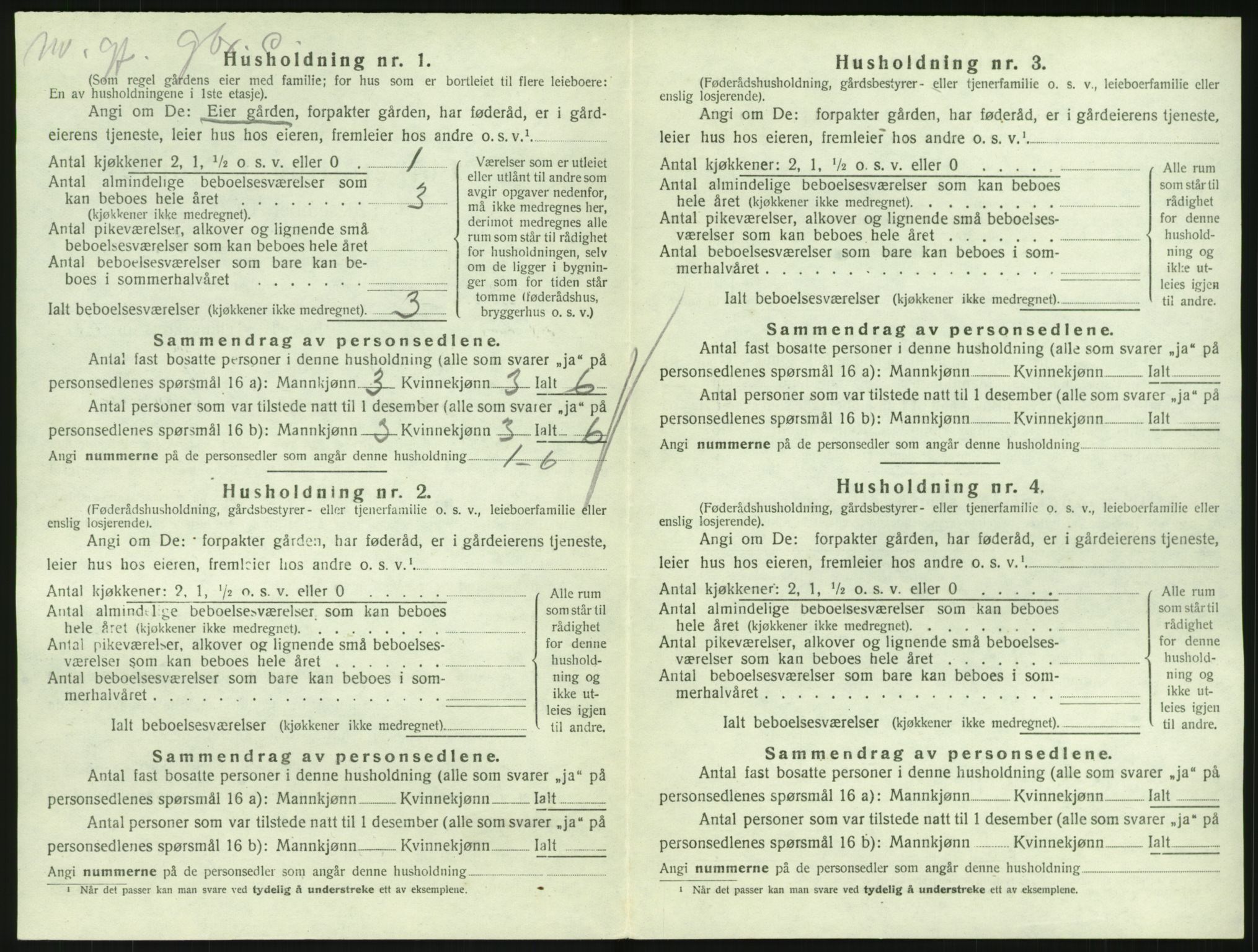 SAKO, 1920 census for Hedrum, 1920, p. 1424