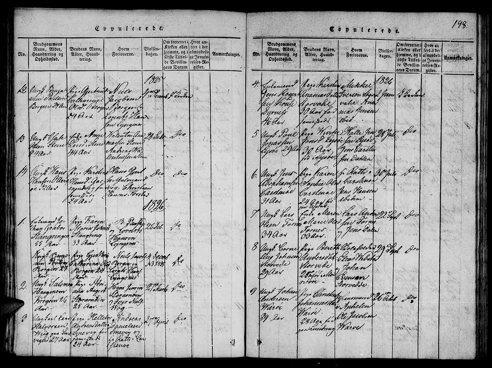 Ministerialprotokoller, klokkerbøker og fødselsregistre - Nord-Trøndelag, SAT/A-1458/784/L0667: Parish register (official) no. 784A03 /1, 1816-1829, p. 198