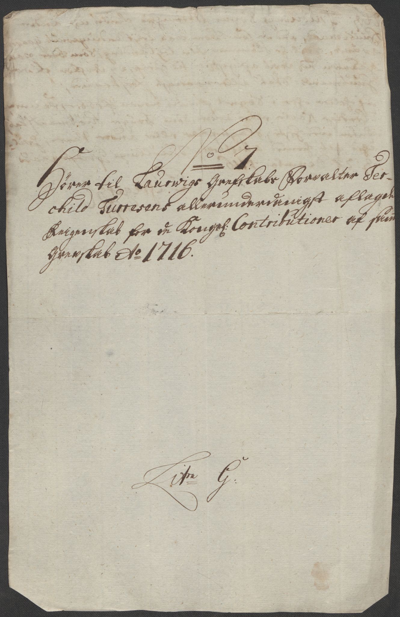 Rentekammeret inntil 1814, Reviderte regnskaper, Fogderegnskap, AV/RA-EA-4092/R33/L1987: Fogderegnskap Larvik grevskap, 1716-1717, p. 162