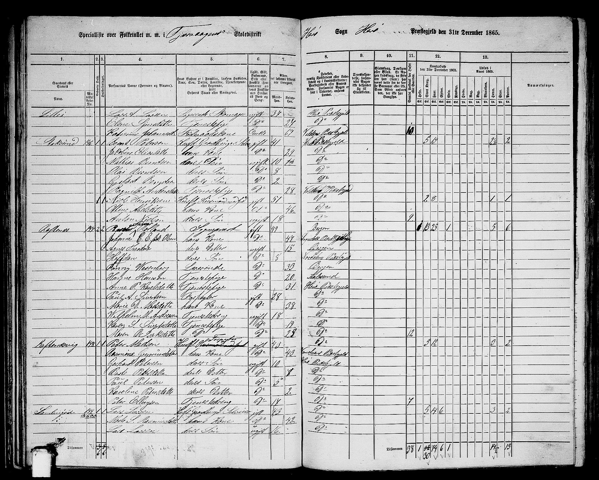 RA, 1865 census for Herøy, 1865, p. 80