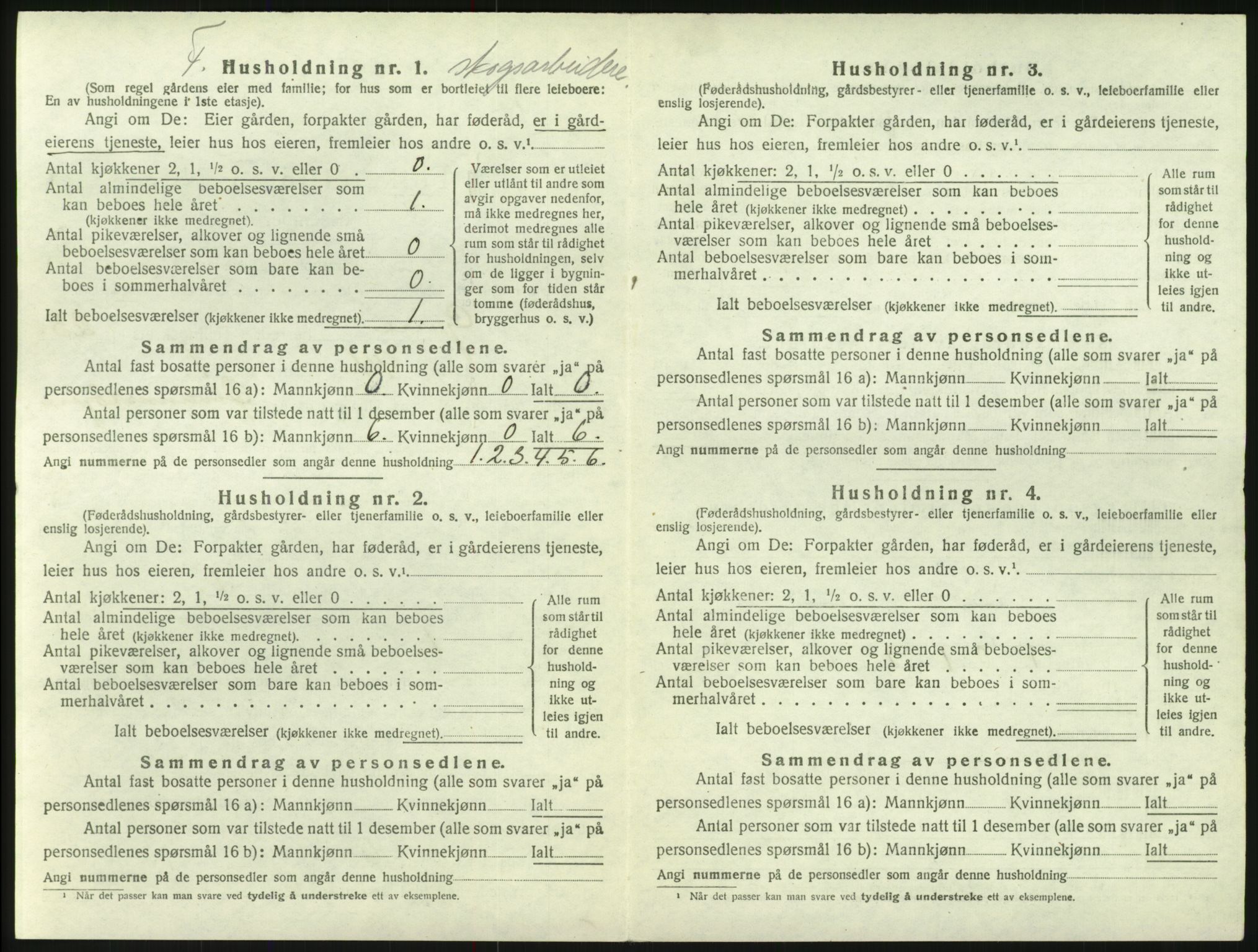 SAH, 1920 census for Grue, 1920, p. 2478