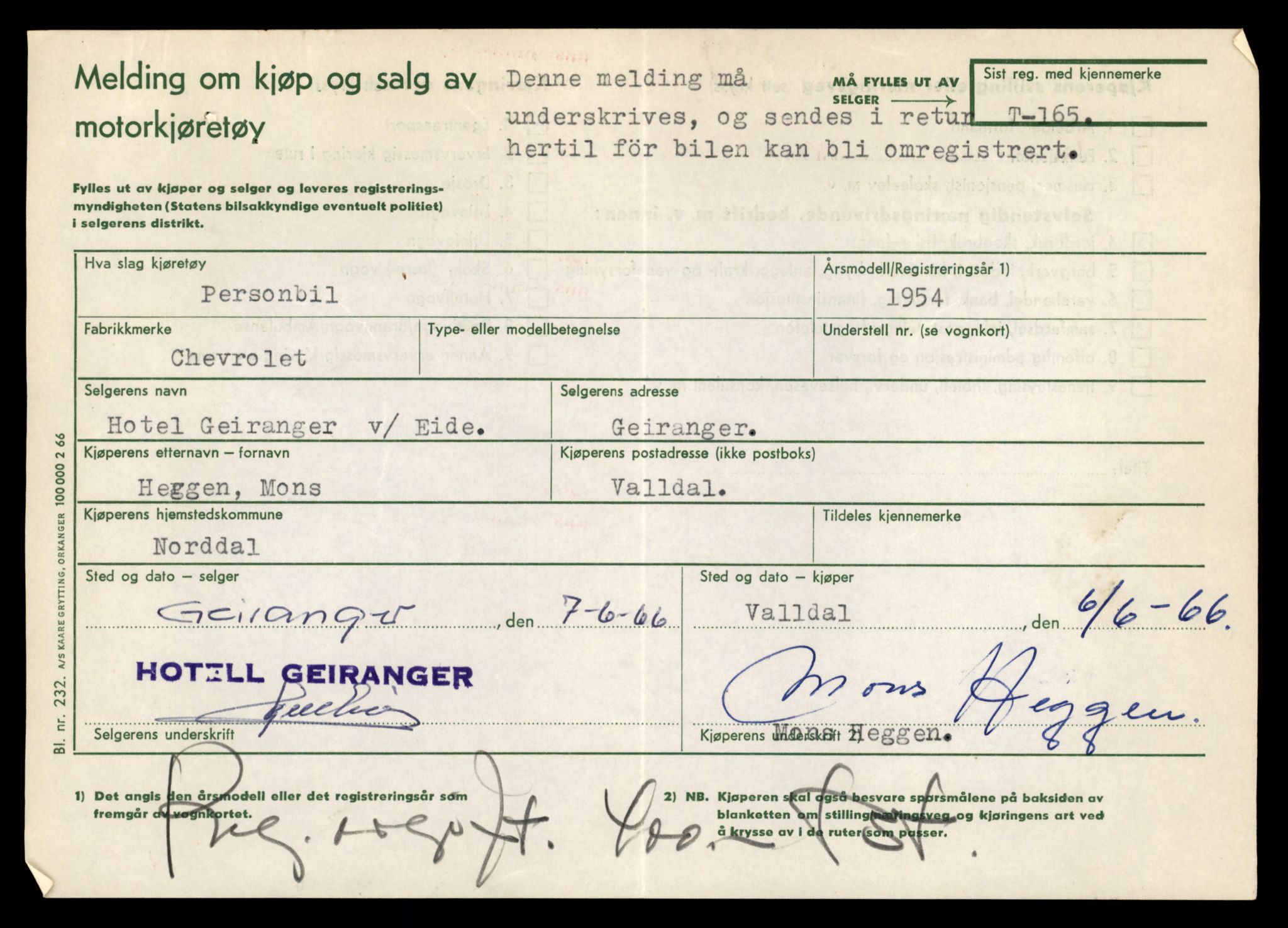 Møre og Romsdal vegkontor - Ålesund trafikkstasjon, AV/SAT-A-4099/F/Fe/L0002: Registreringskort for kjøretøy T 128 - T 231, 1927-1998, p. 1258