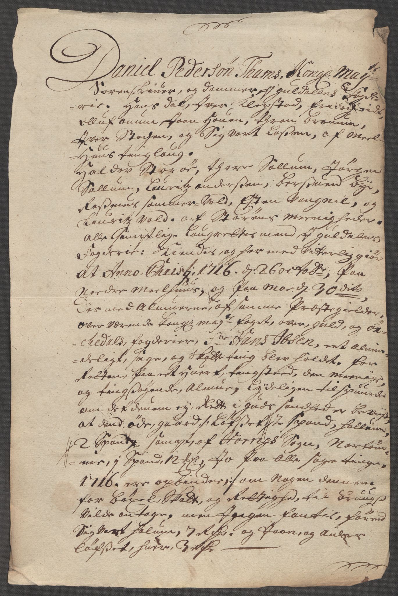 Rentekammeret inntil 1814, Reviderte regnskaper, Fogderegnskap, AV/RA-EA-4092/R60/L3968: Fogderegnskap Orkdal og Gauldal, 1716, p. 225