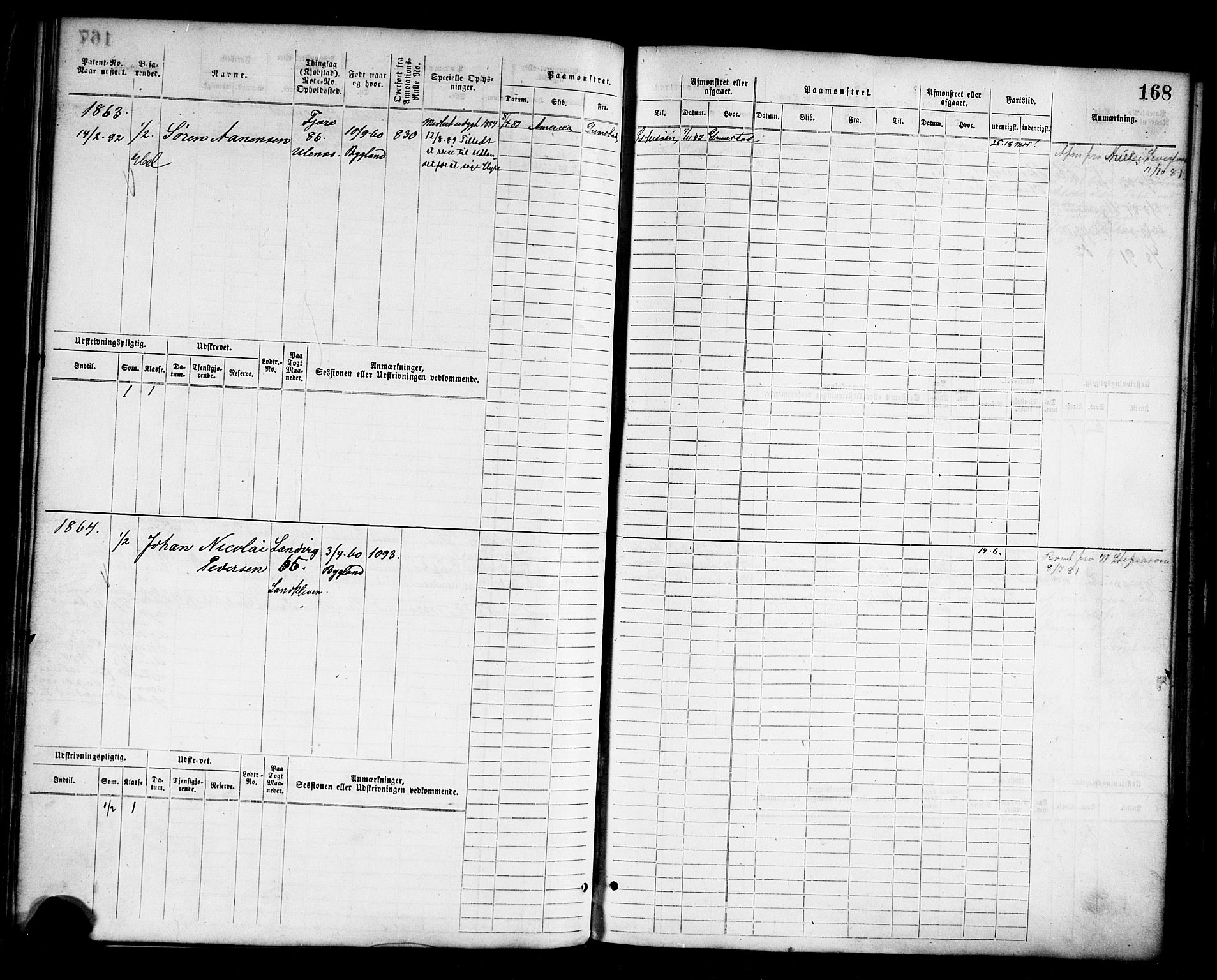 Grimstad mønstringskrets, AV/SAK-2031-0013/F/Fb/L0011: Hovedrulle nr 1529-2290, V-24, 1877-1889, p. 173