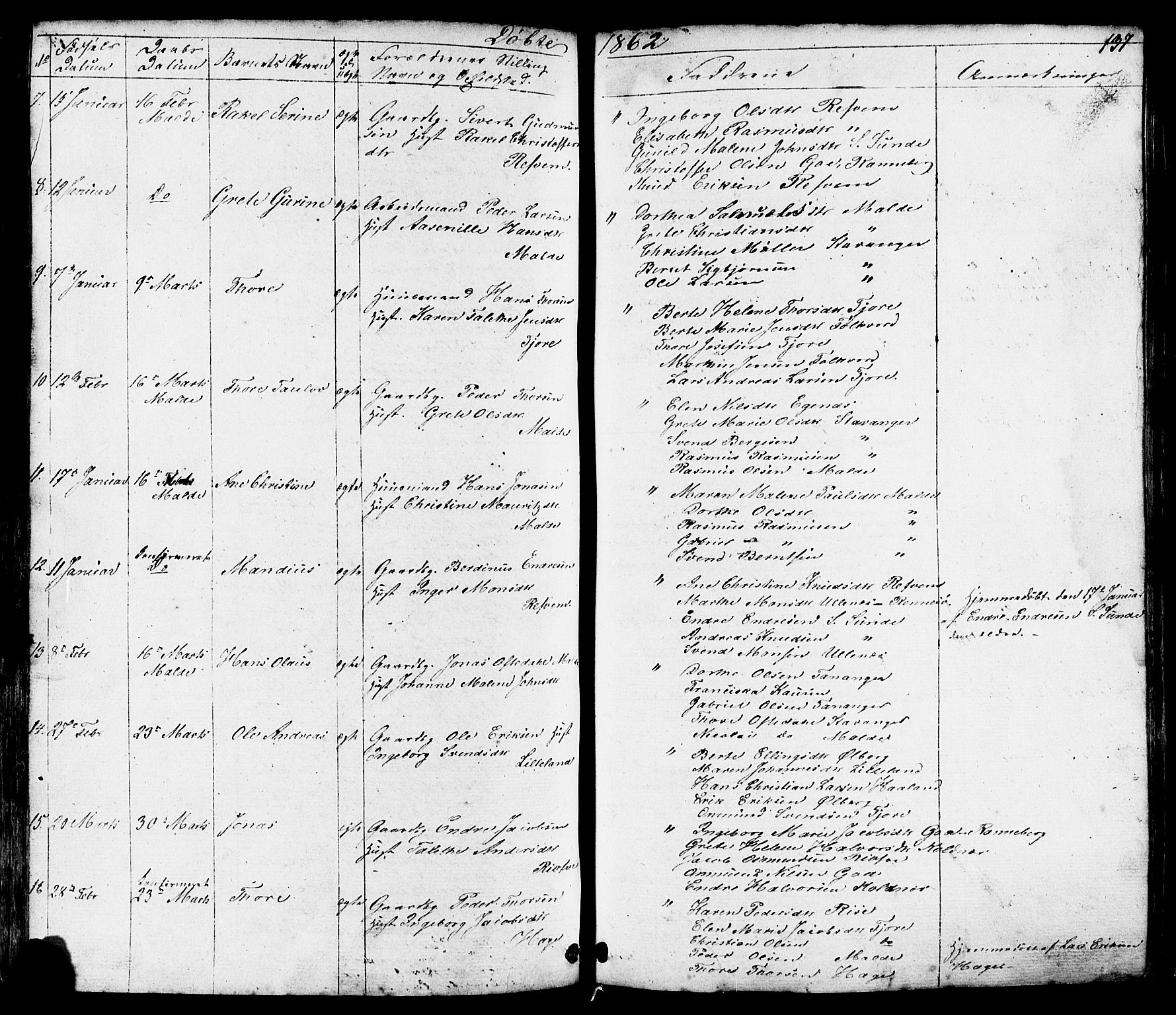 Håland sokneprestkontor, AV/SAST-A-101802/001/30BB/L0002: Parish register (copy) no. B 2, 1845-1872, p. 137