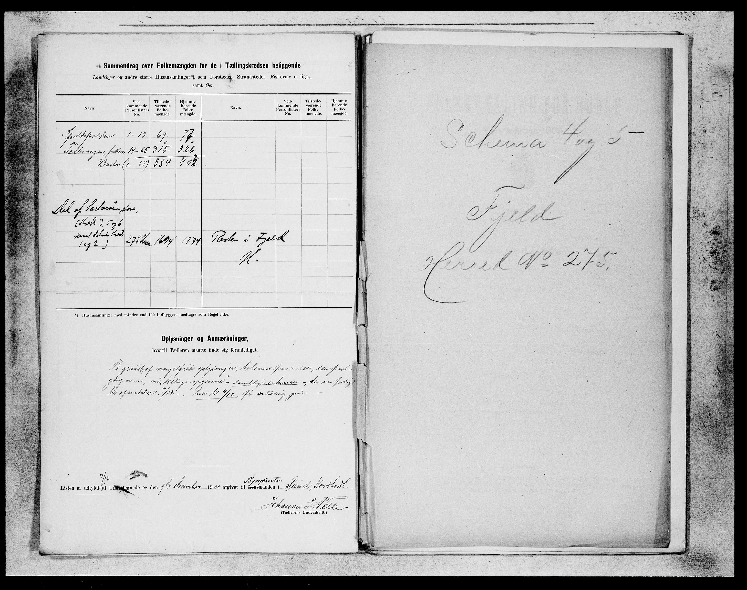 SAB, 1900 census for Sund, 1900, p. 13