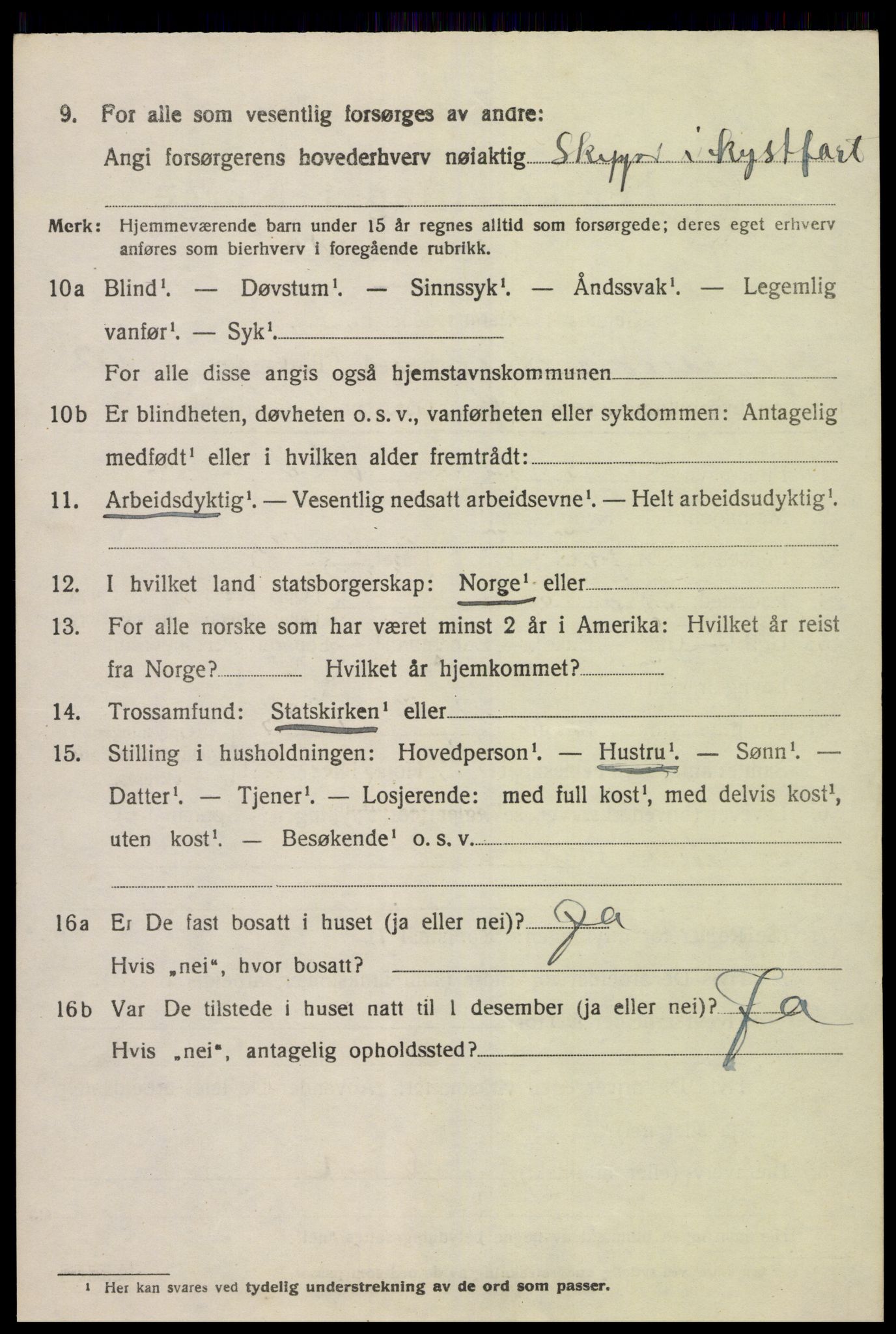 SAK, 1920 census for Sør-Audnedal, 1920, p. 4236
