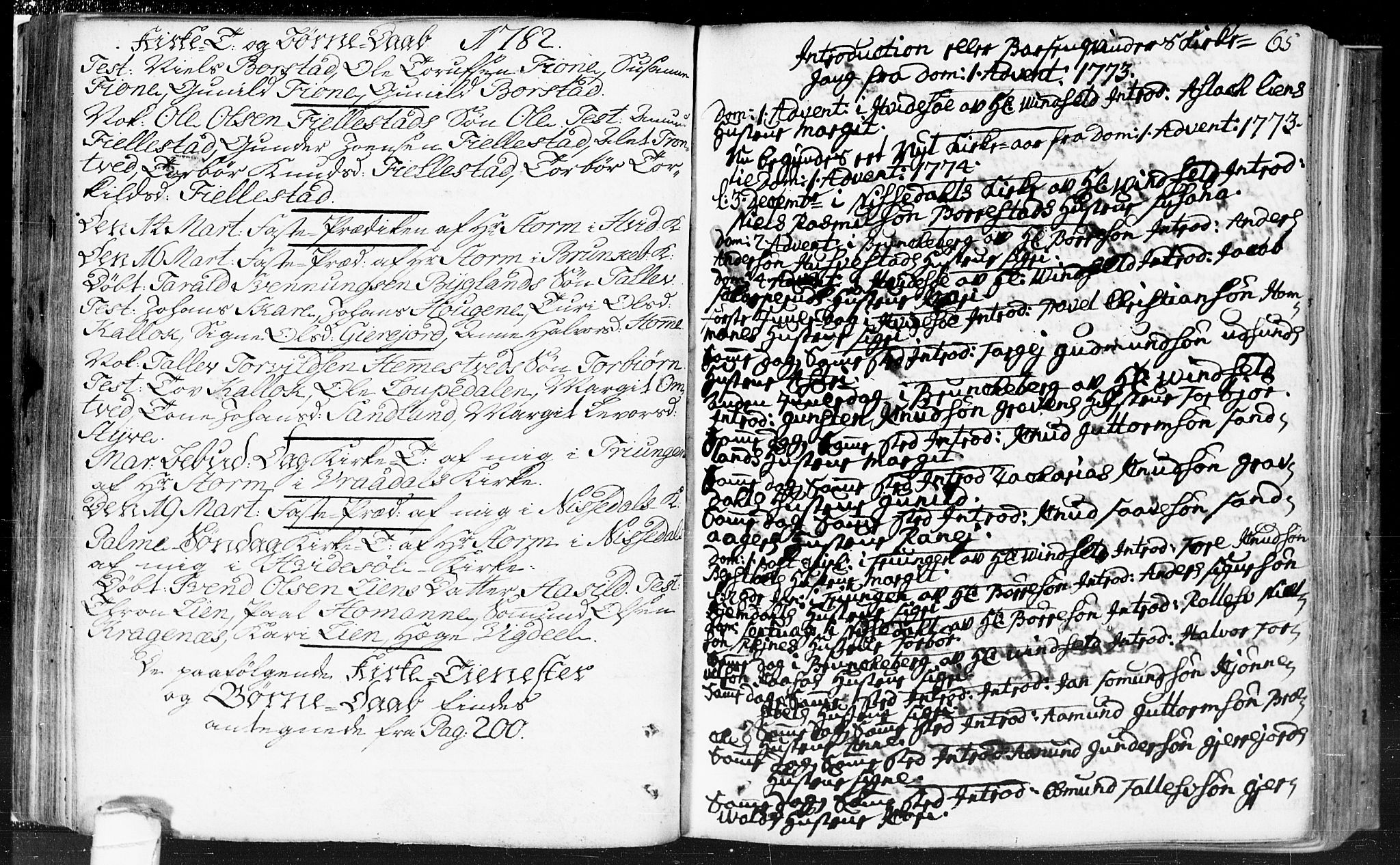 Kviteseid kirkebøker, SAKO/A-276/F/Fa/L0002: Parish register (official) no. I 2, 1773-1786, p. 65