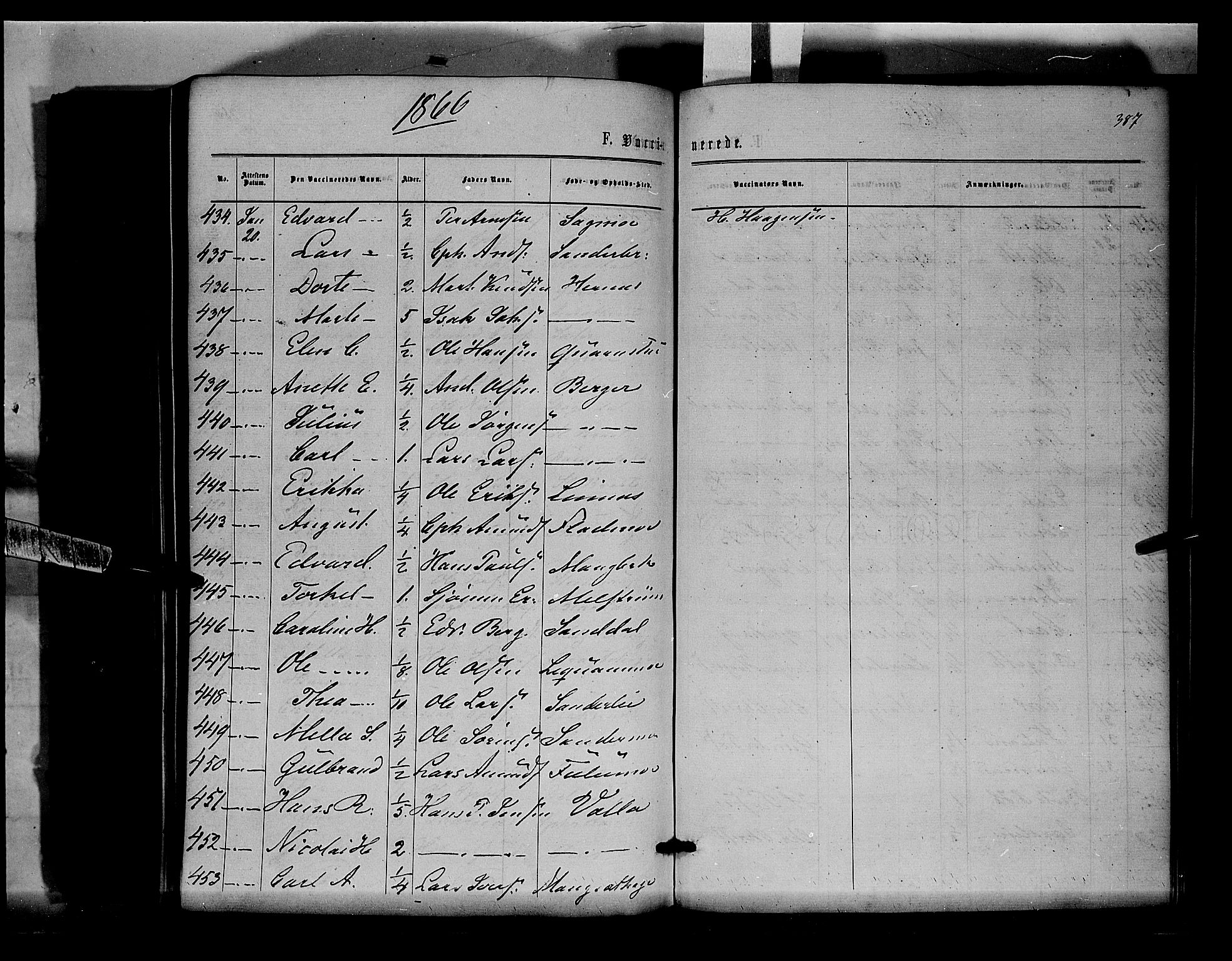 Sør-Odal prestekontor, AV/SAH-PREST-030/H/Ha/Haa/L0003: Parish register (official) no. 3, 1864-1870, p. 387