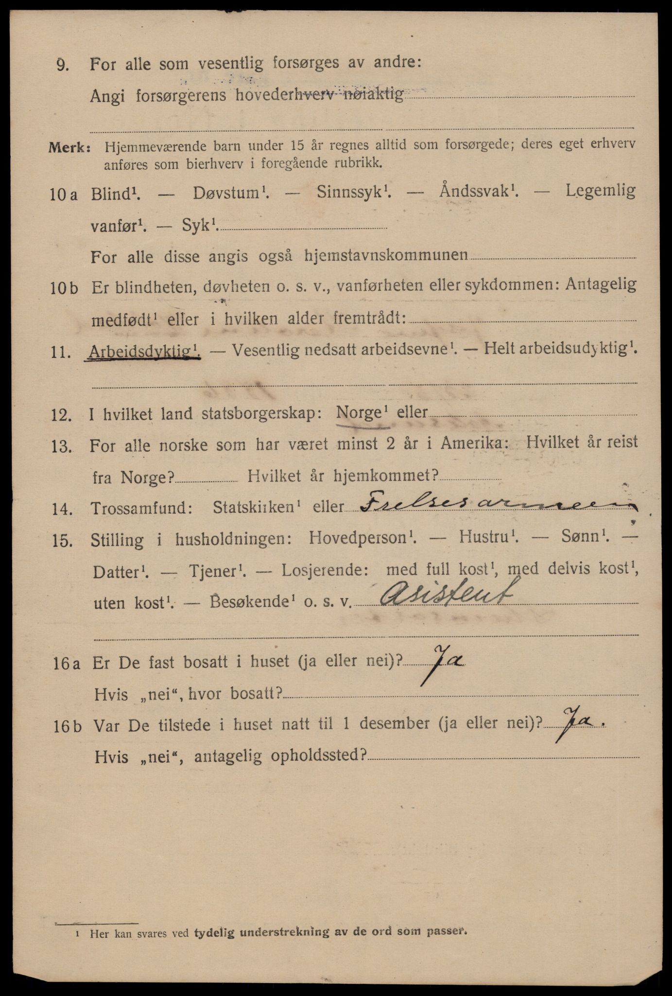 SAT, 1920 census for Trondheim, 1920, p. 106507