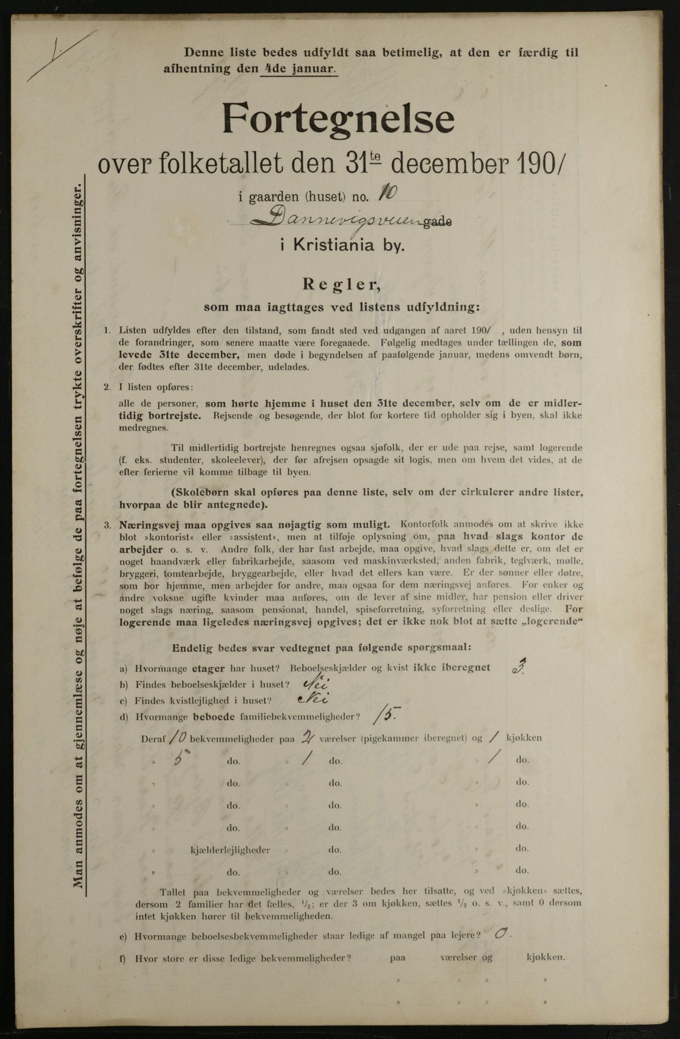 OBA, Municipal Census 1901 for Kristiania, 1901, p. 2481