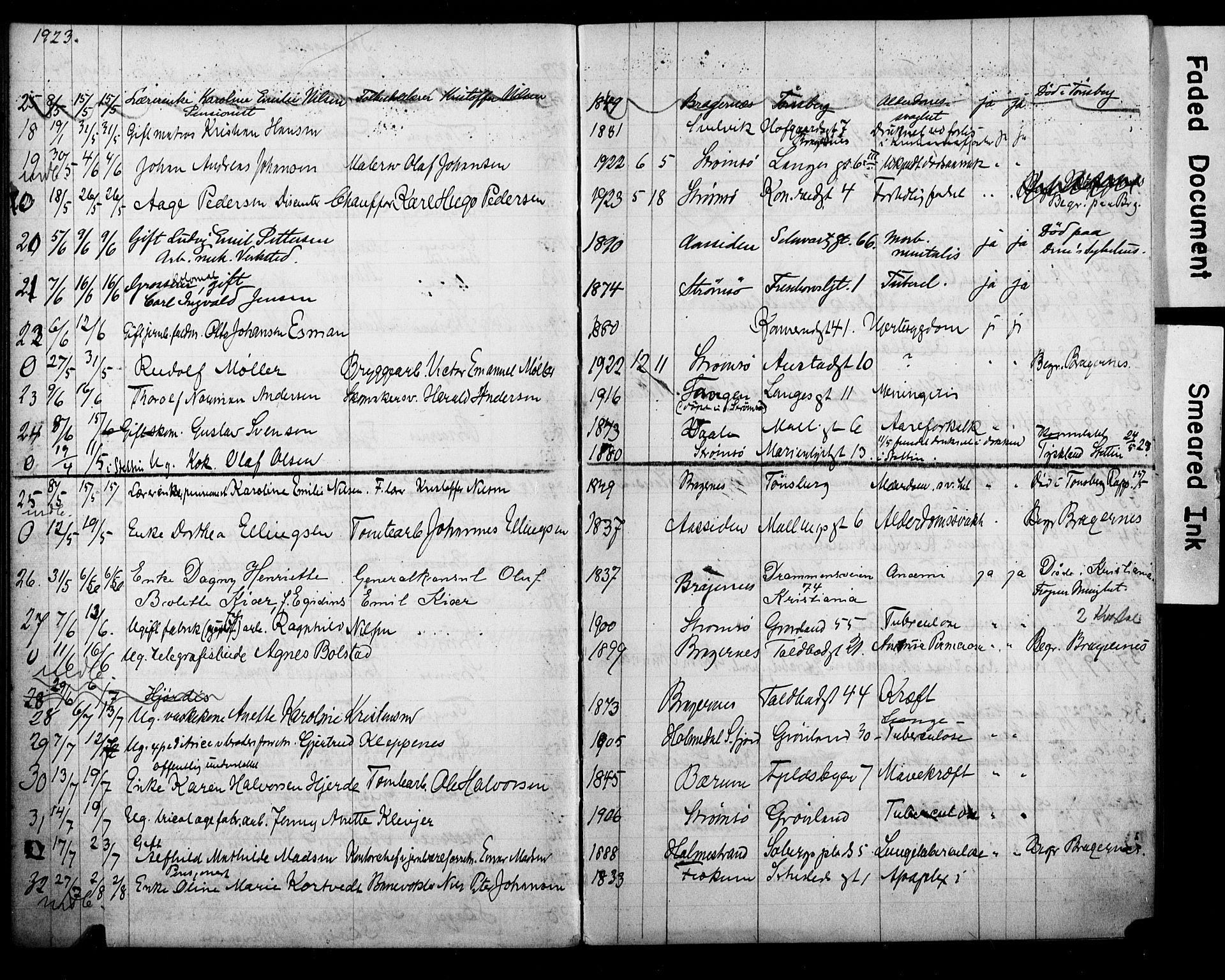 Strømsø kirkebøker, AV/SAKO-A-246/Y/Ya/L0008: Parish register draft no. I 8, 1916-1931