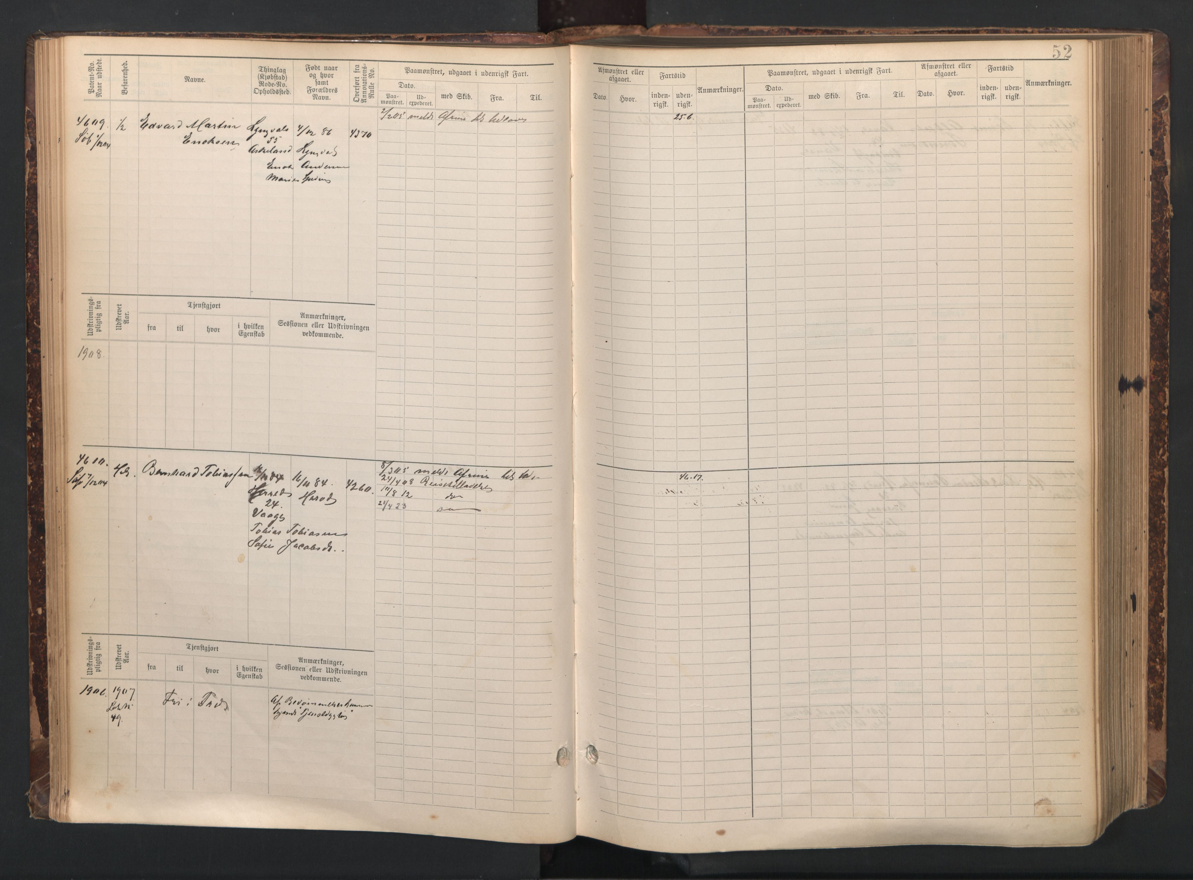 Farsund mønstringskrets, AV/SAK-2031-0017/F/Fb/L0021: Hovedrulle nr 4507-5268, Z-13, 1900-1948, p. 58