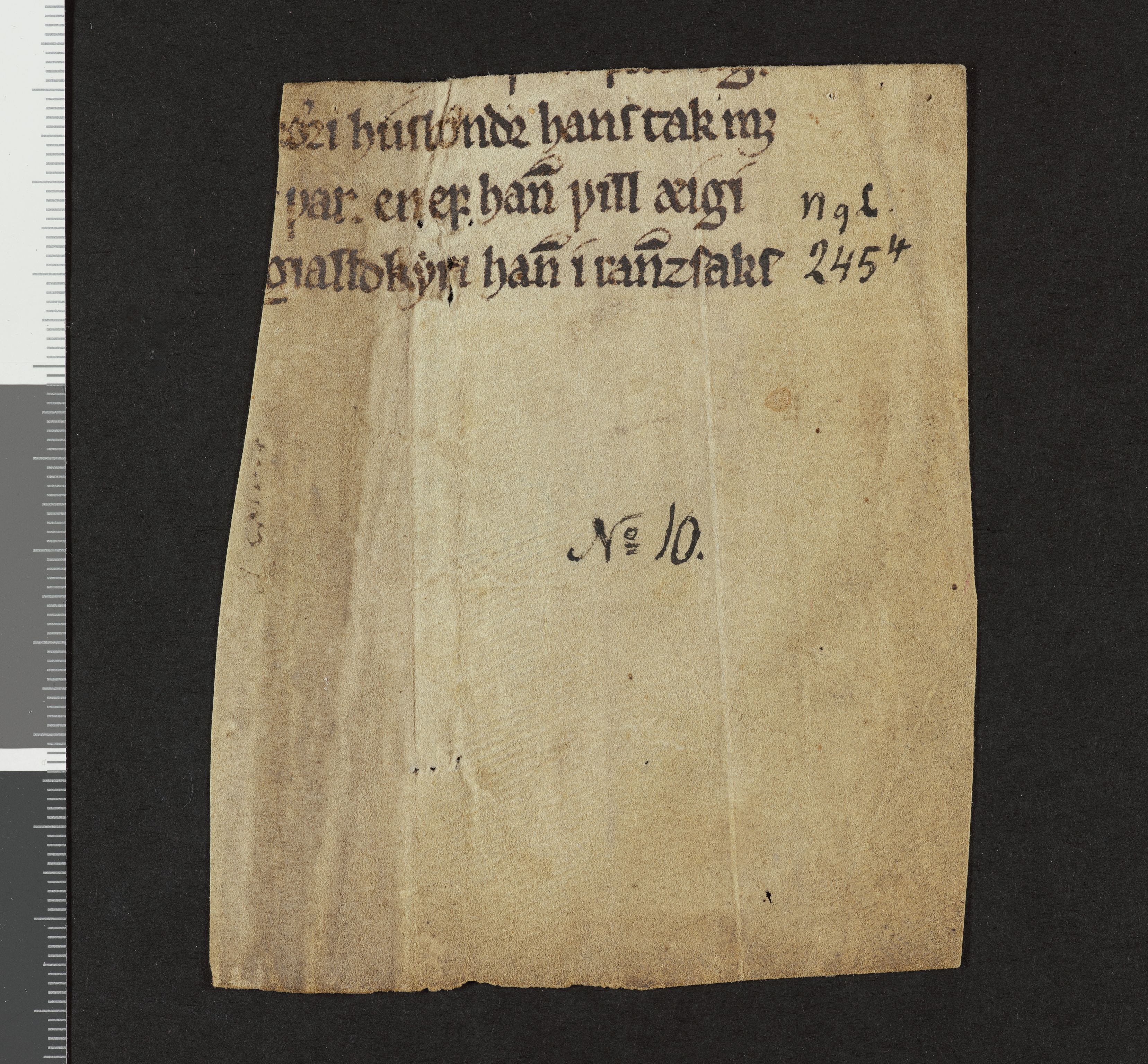 Riksarkivets diplomsamling, RA/EA-5965/F26/L0002: Norrøne membranfragmenter bestand 2-9 (10), 1100-1536, p. 119